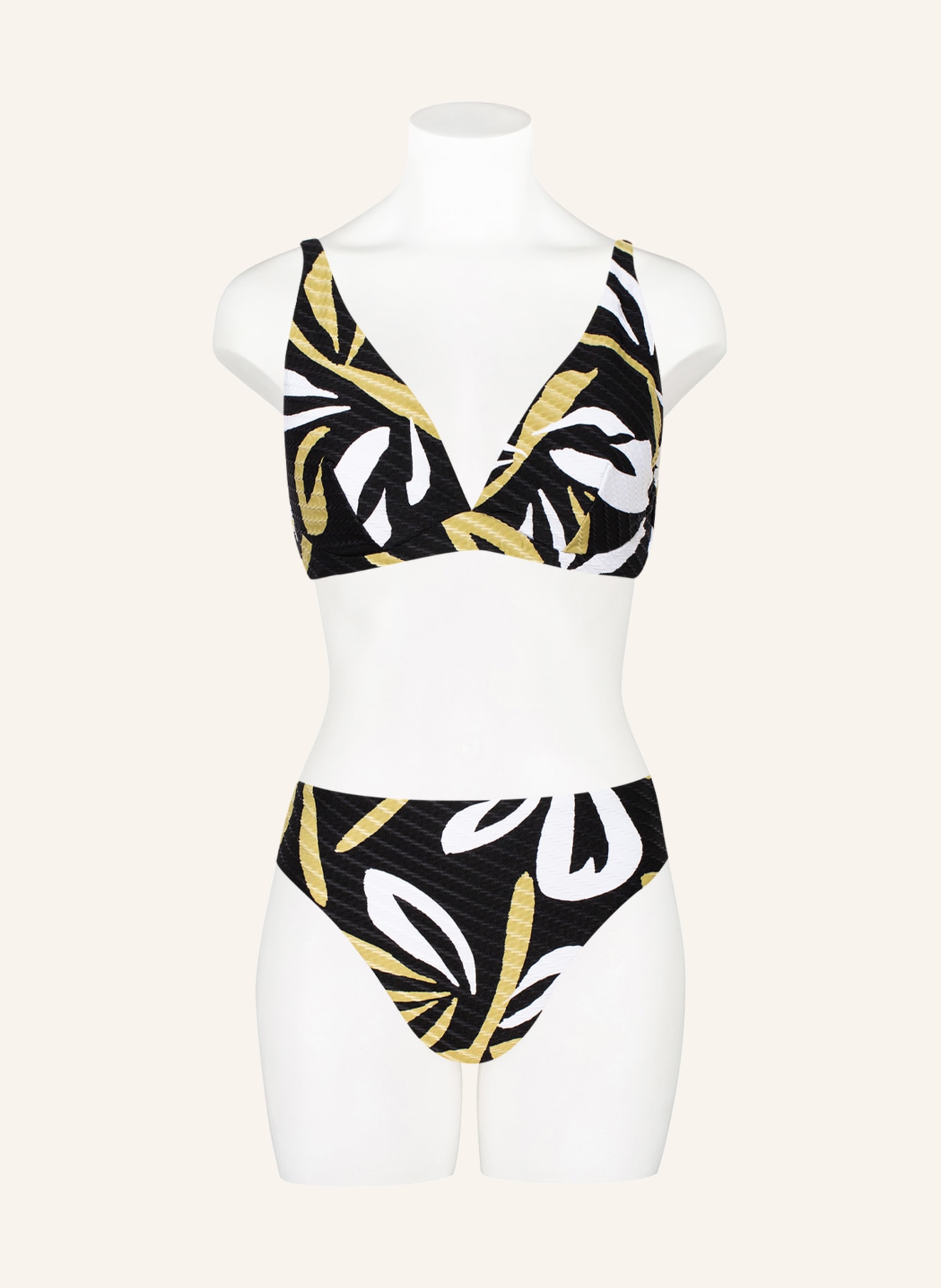 SEAFOLLY Bikini bottoms LAGUNA , Color: BLACK/ WHITE/ LIGHT GREEN (Image 2)