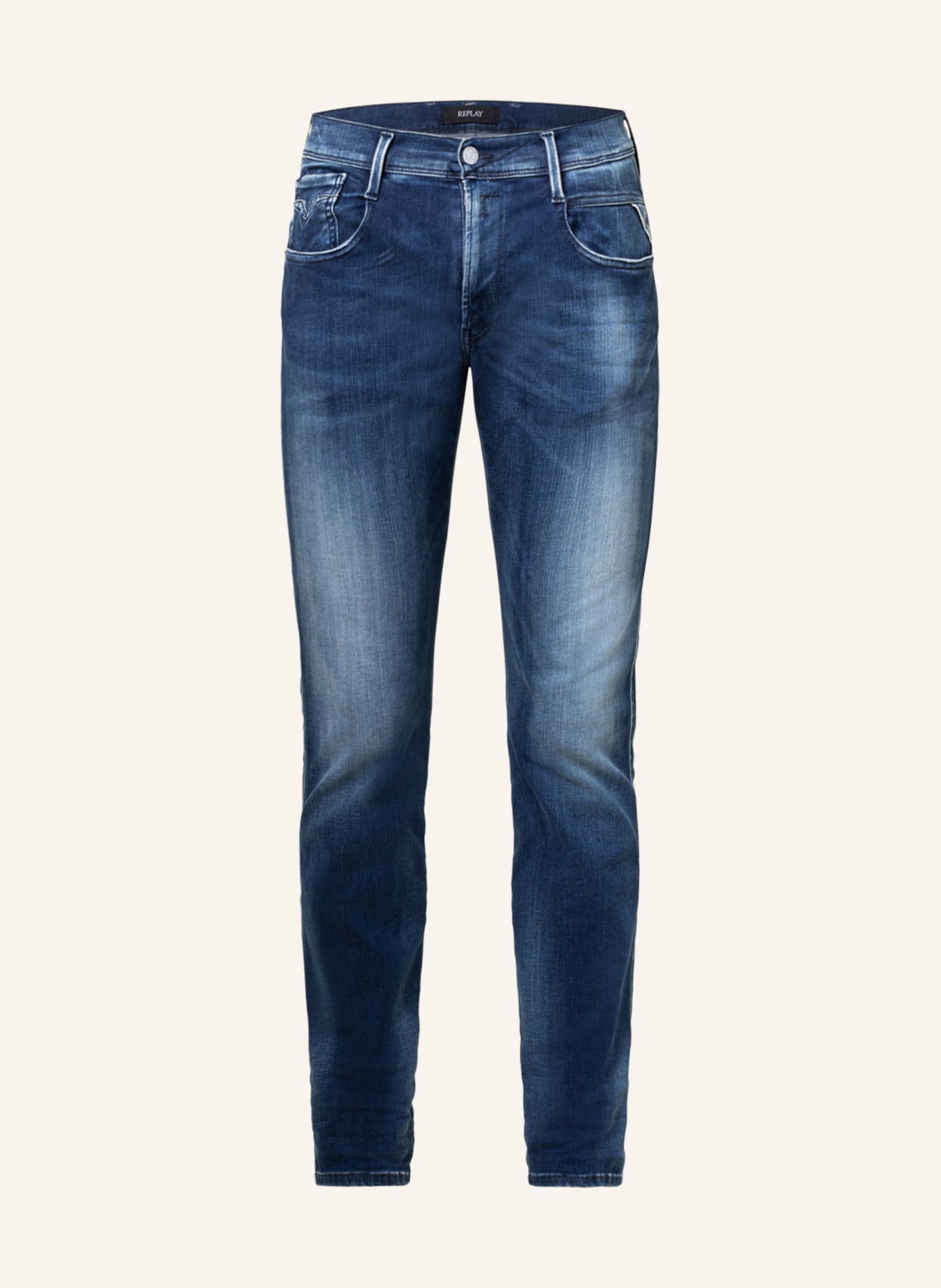 REPLAY Jeans ANBASS RE-USED Slim Fit, Farbe: 009 MEDIUM BLUE(Bild null)