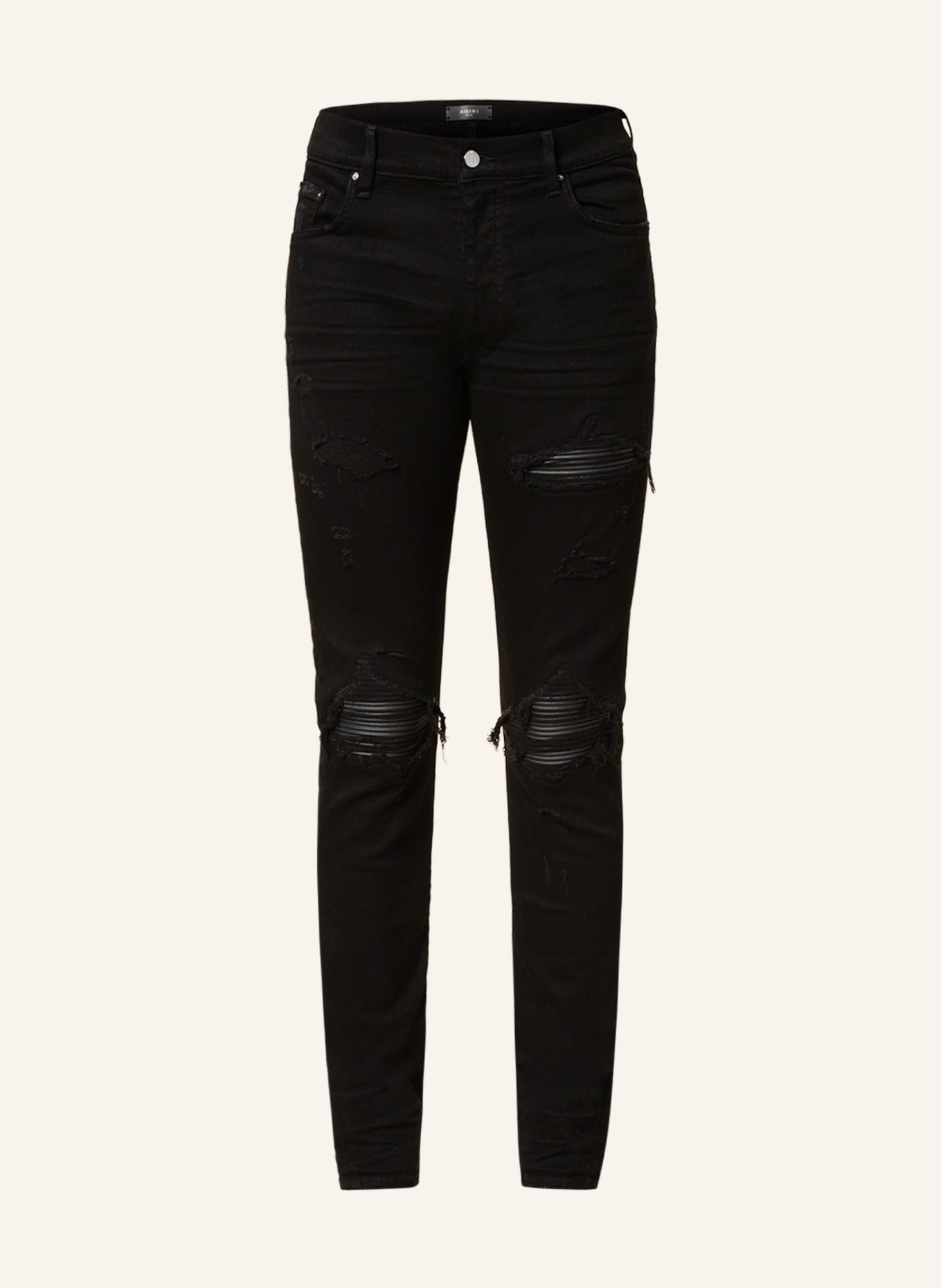 AMIRI Destroyed Jeans MX1 Skinny Fit, Farbe: 001 BLACK (Bild 1)