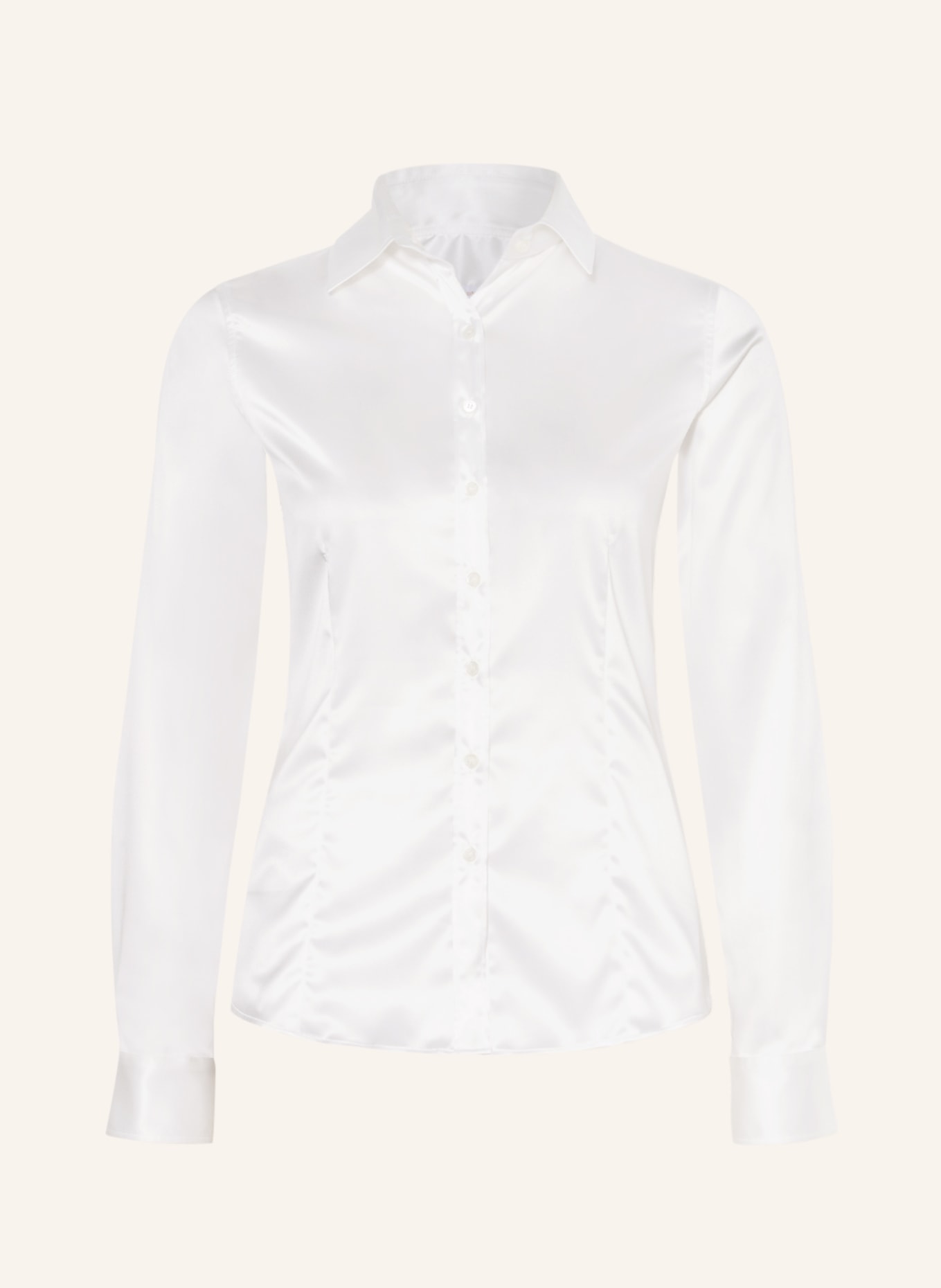 ROBERT FRIEDMAN Shirt blouse AGATA made of satin, Color: WHITE (Image 1)