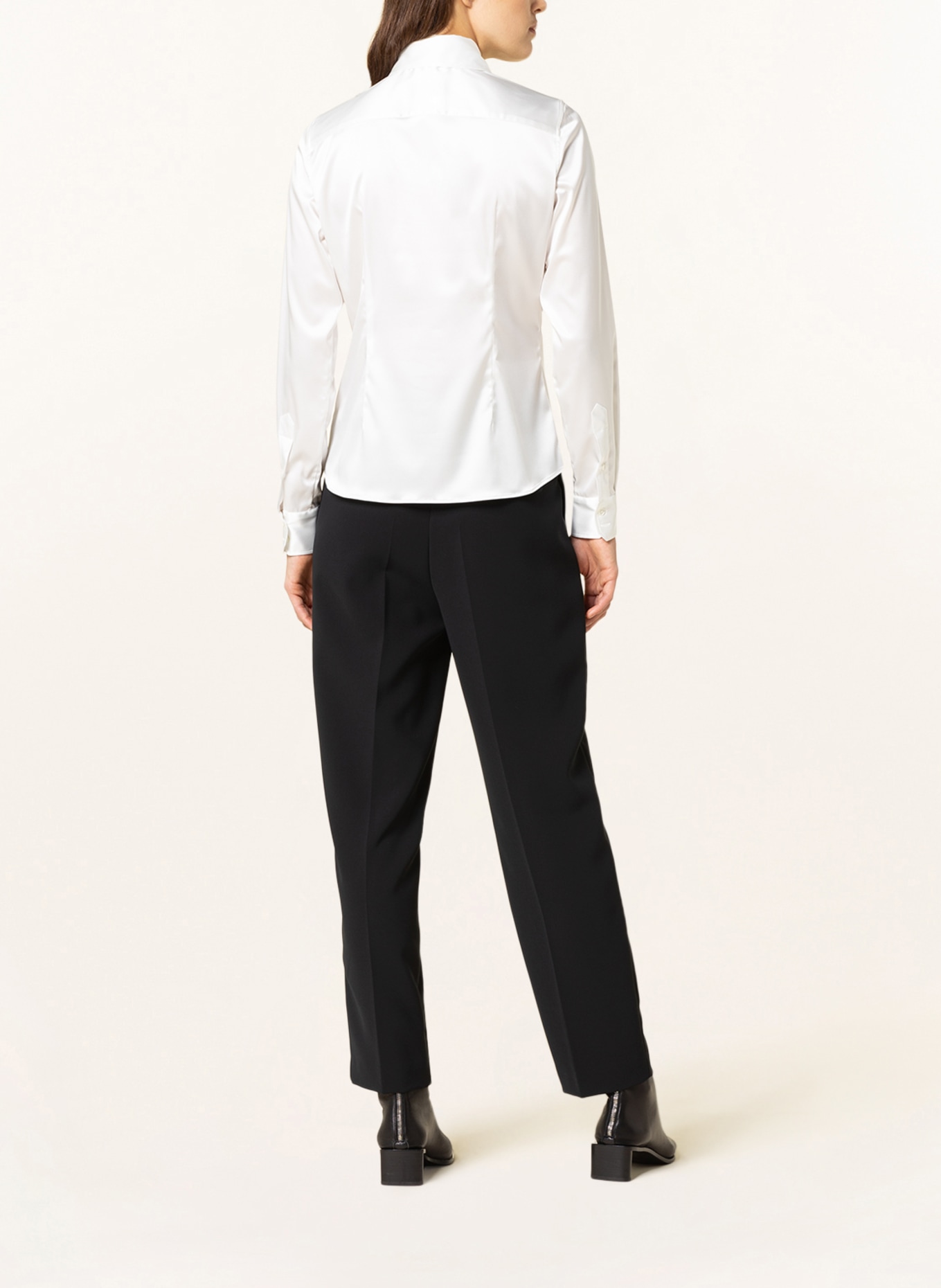 ROBERT FRIEDMAN Shirt blouse AGATA made of satin, Color: WHITE (Image 3)