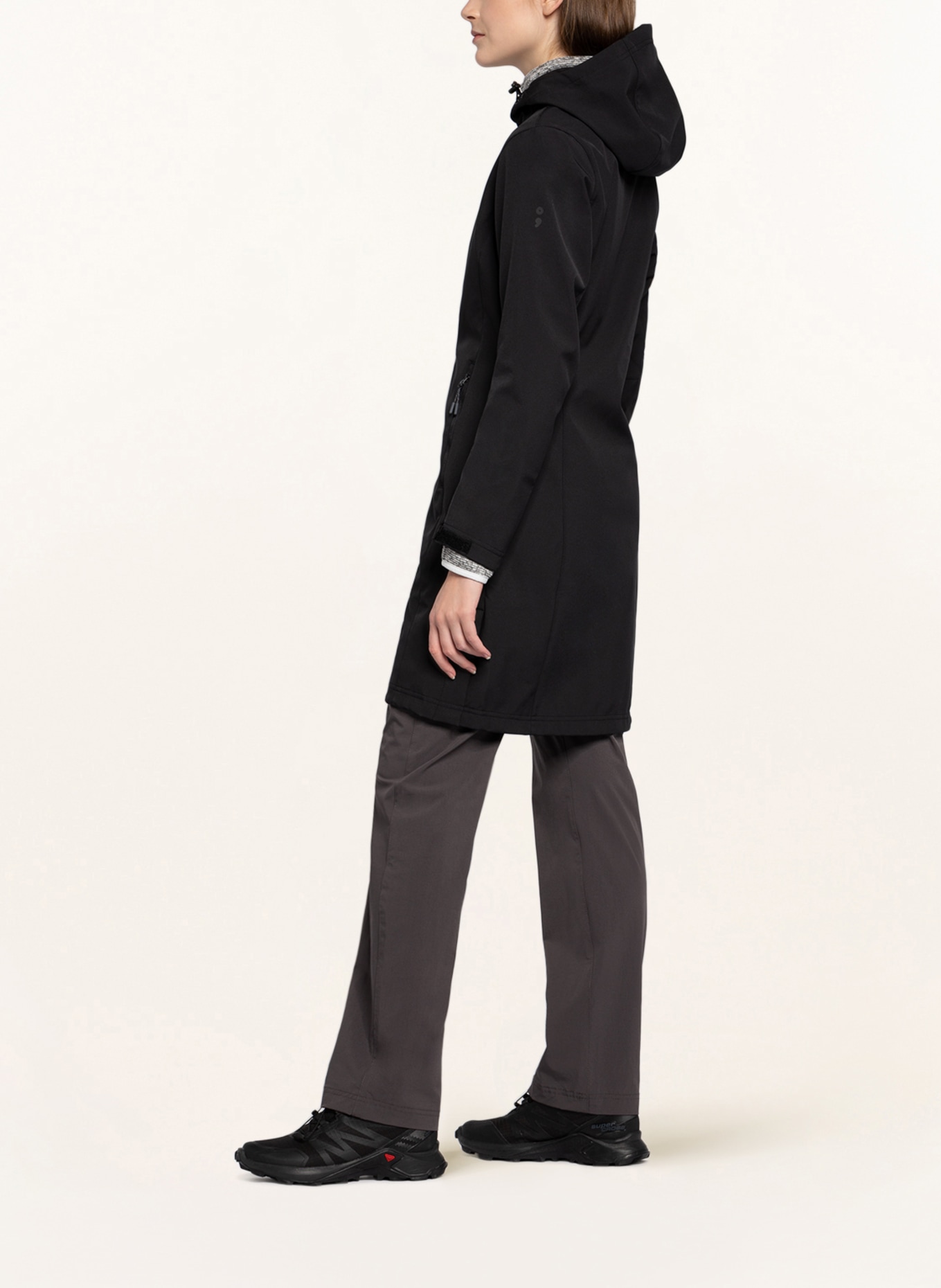 me°ru' Softshell coat BREST, Color: BLACK (Image 4)
