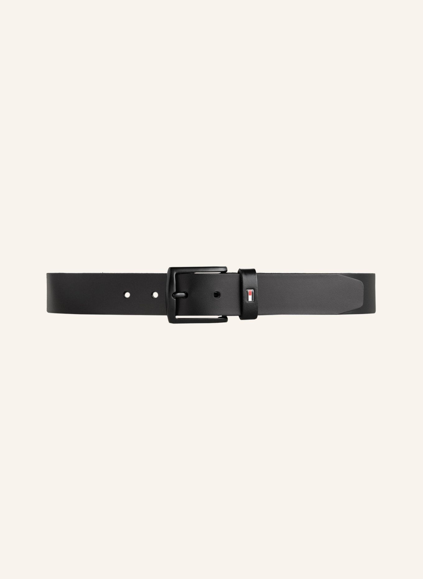 TOMMY HILFIGER Leather belt DENTON MATTE, Color: BLACK (Image 2)