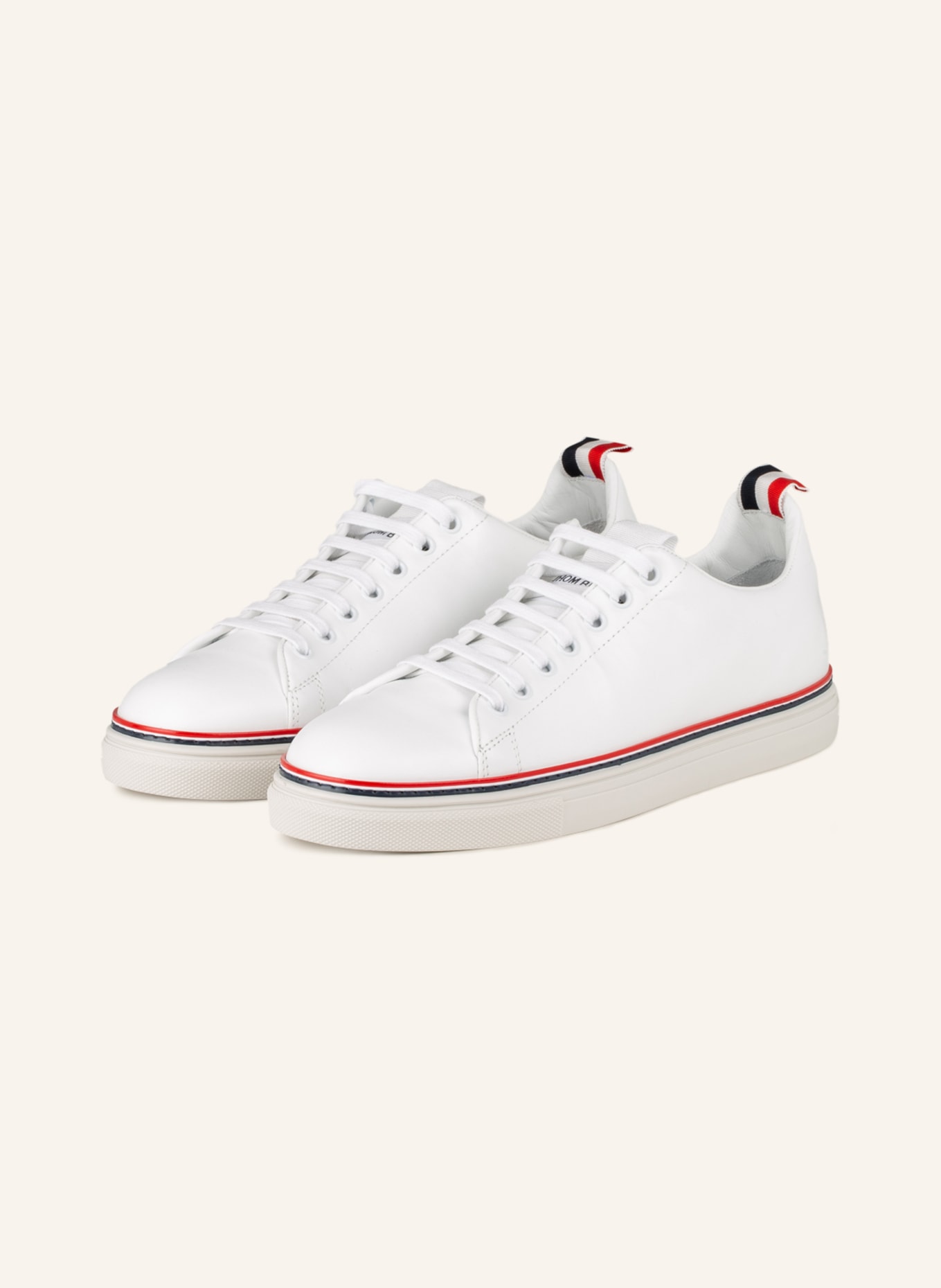 THOM BROWNE. Sneakers, Color: WHITE/ RED (Image 1)