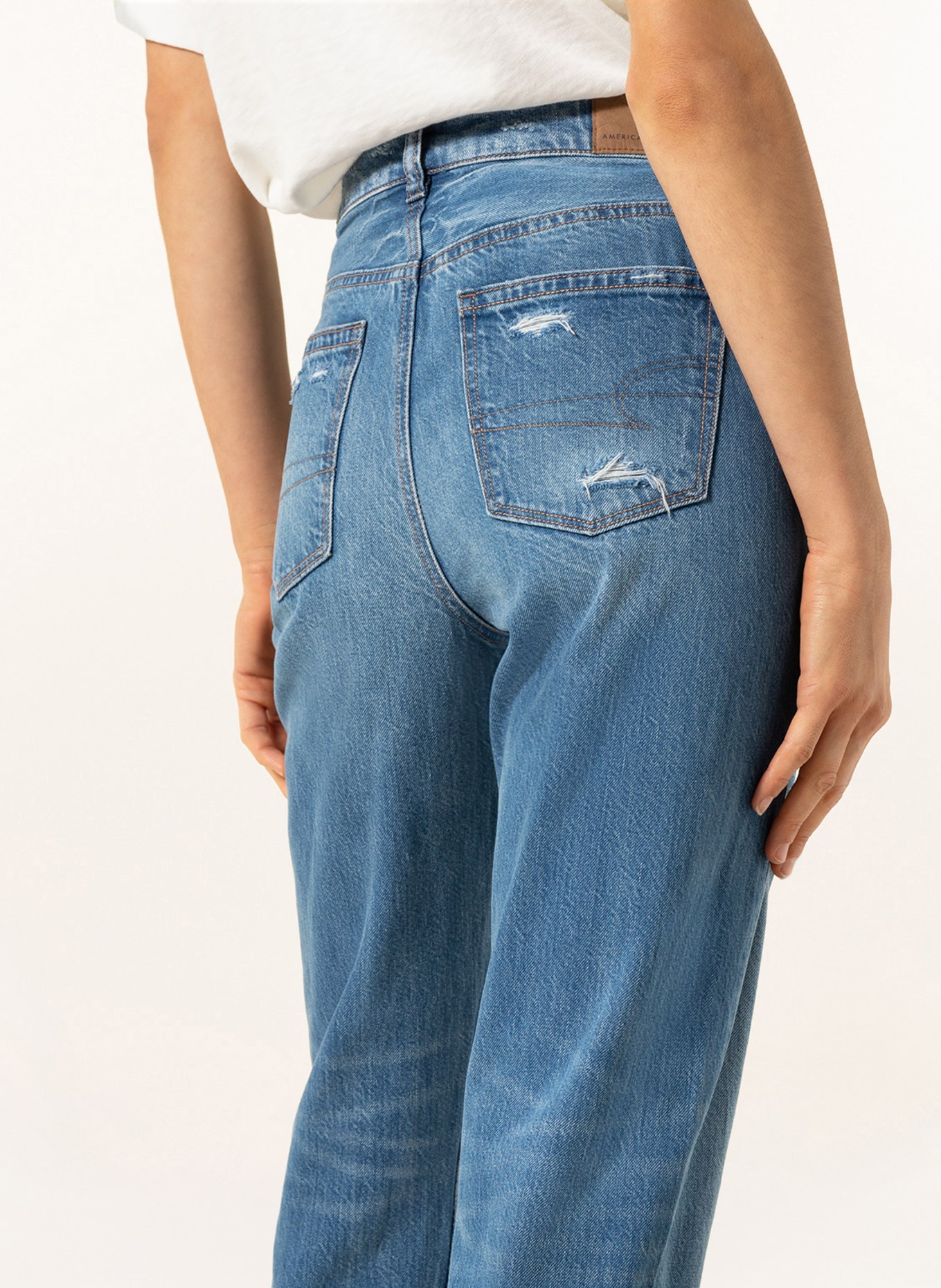 AMERICAN EAGLE Mom jeans, Color: 403 BLUE PATH (Image 5)