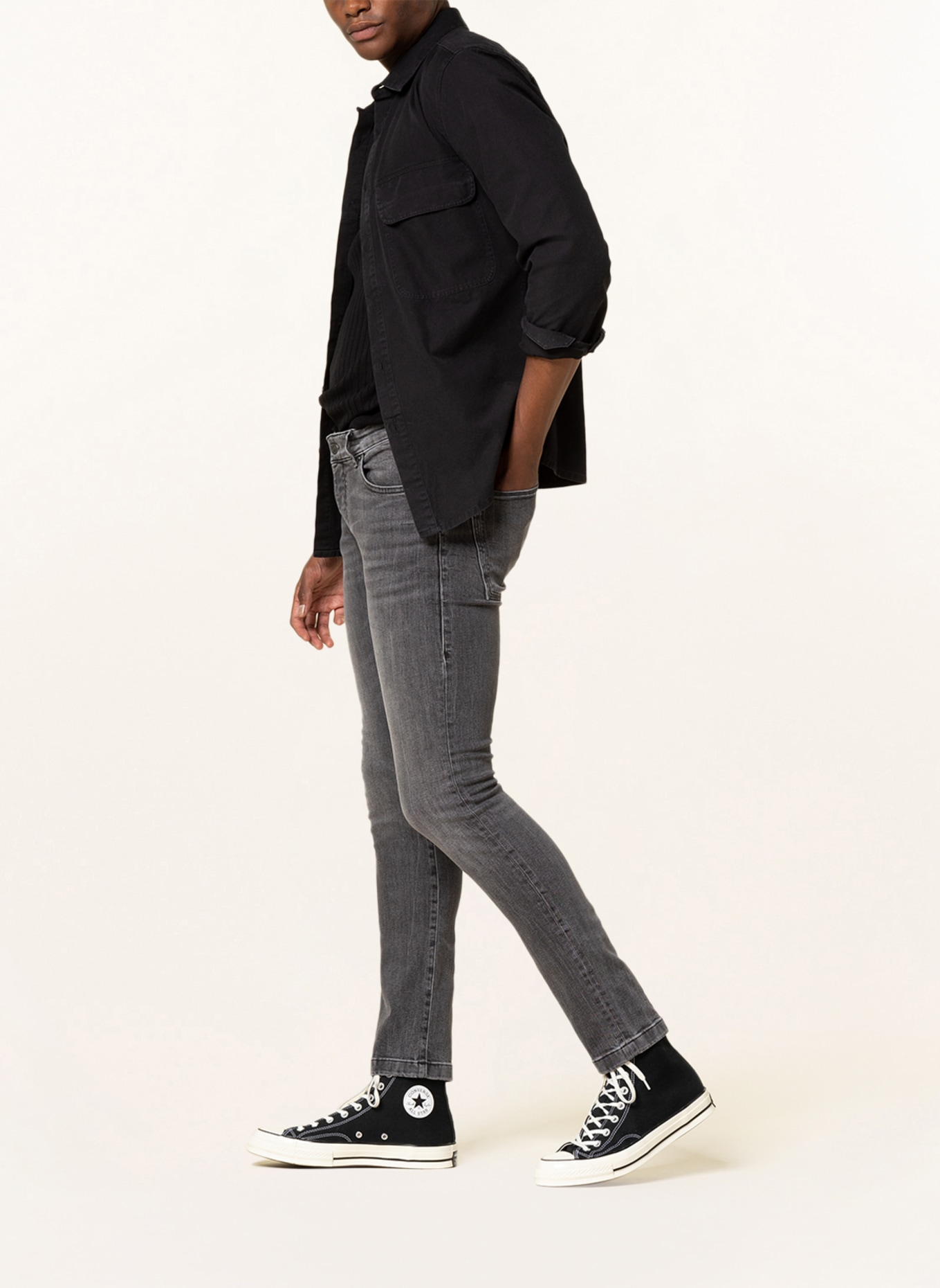 DRYKORN Jeans JAZ Slim Fit, Farbe: 6300 GRAU (Bild 4)