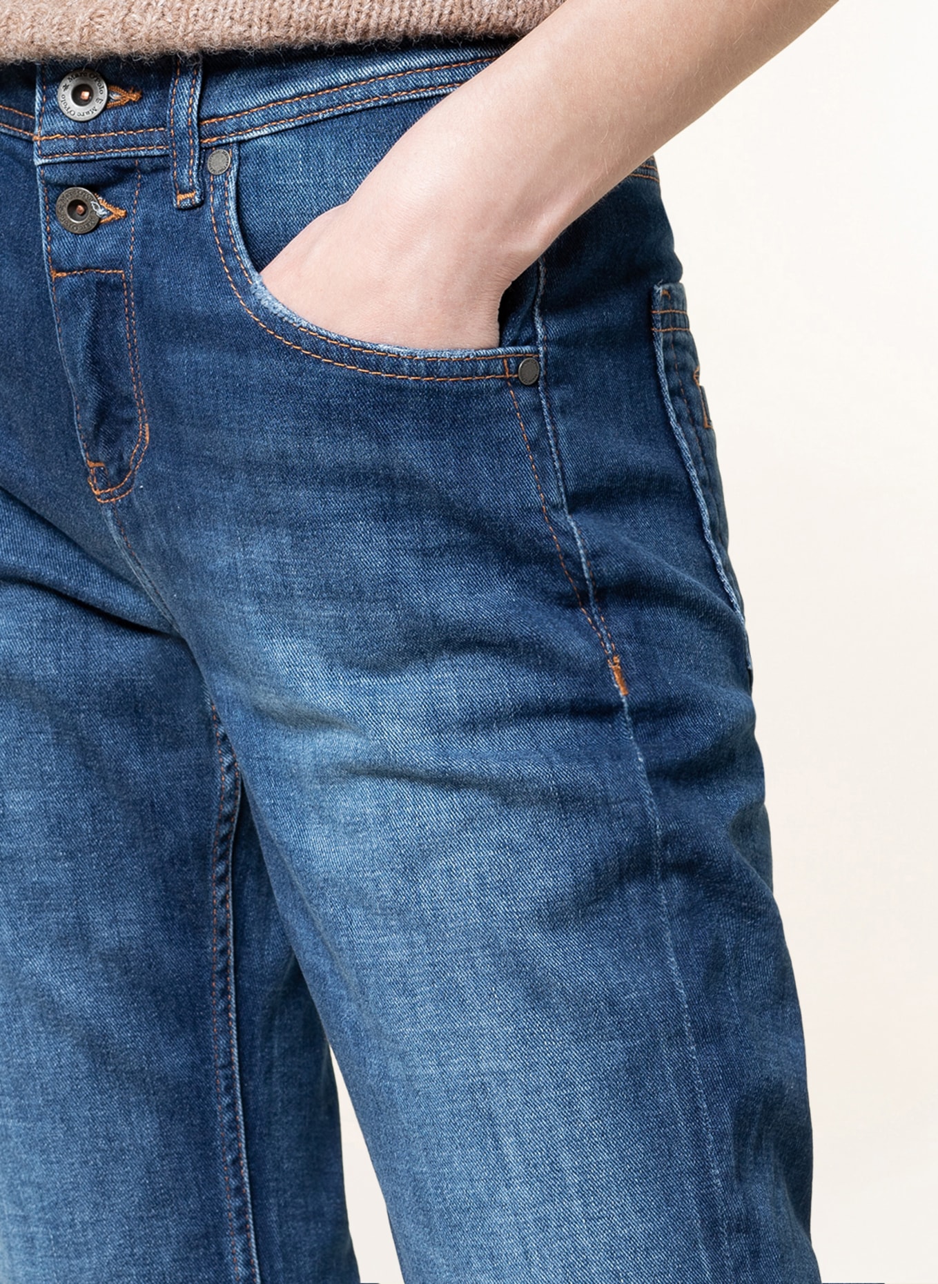 Marc O'Polo Boyfriend Jeans, Farbe: 053 Cashmere Dark Blue Wash (Bild 6)