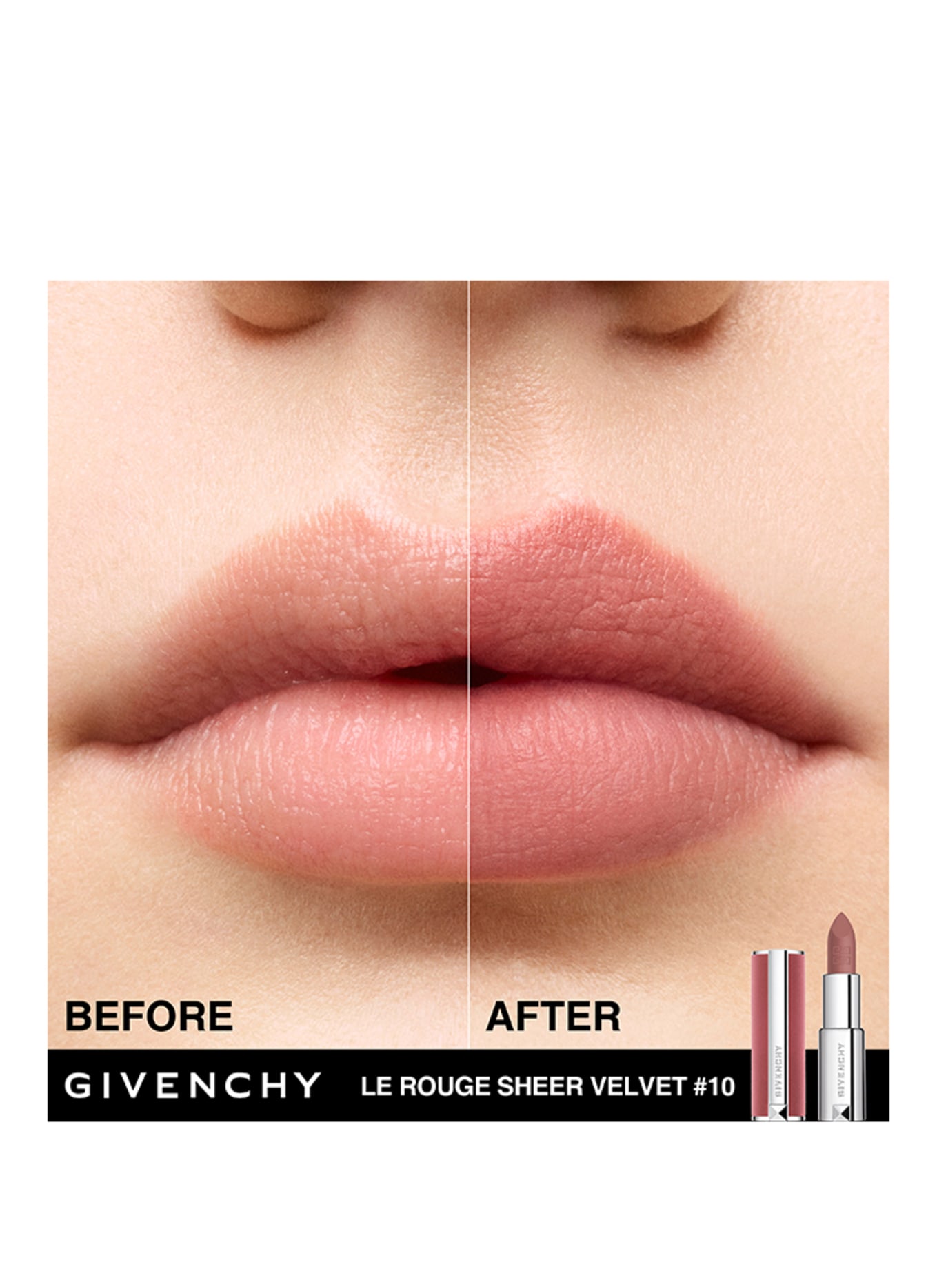 GIVENCHY LE ROUGE INTERDIT SHEER VELVET: N10