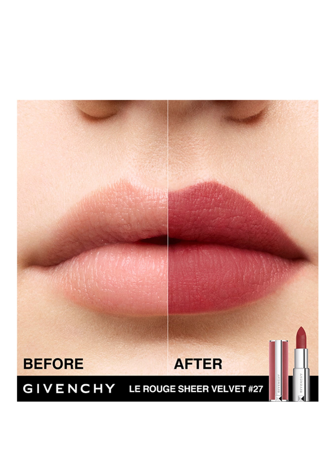 GIVENCHY LE ROUGE INTERDIT SHEER VELVET: N27