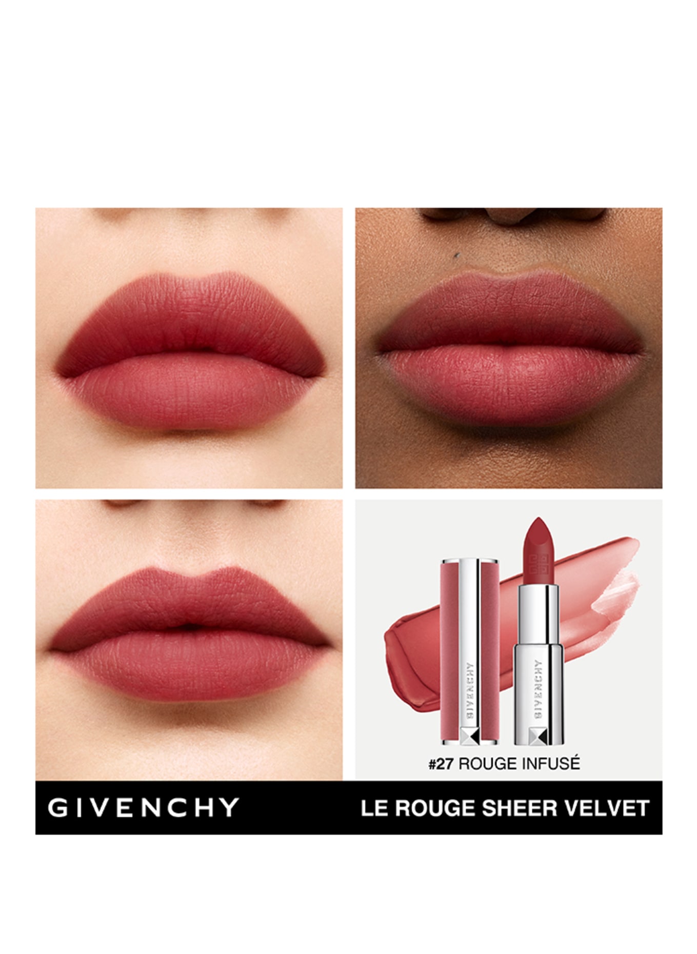 GIVENCHY LE ROUGE INTERDIT SHEER VELVET: N27