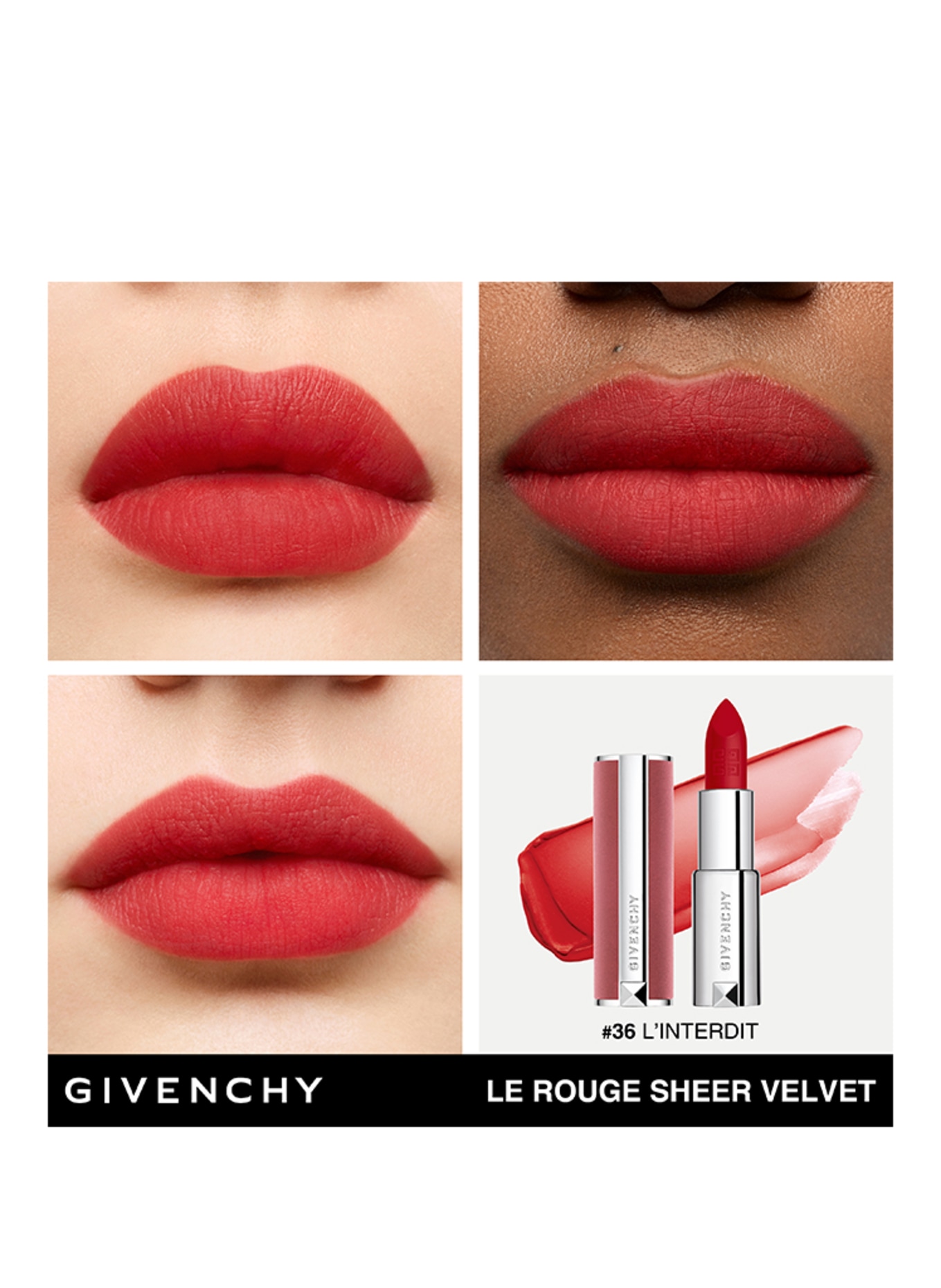GIVENCHY LE ROUGE INTERDIT SHEER VELVET: N36