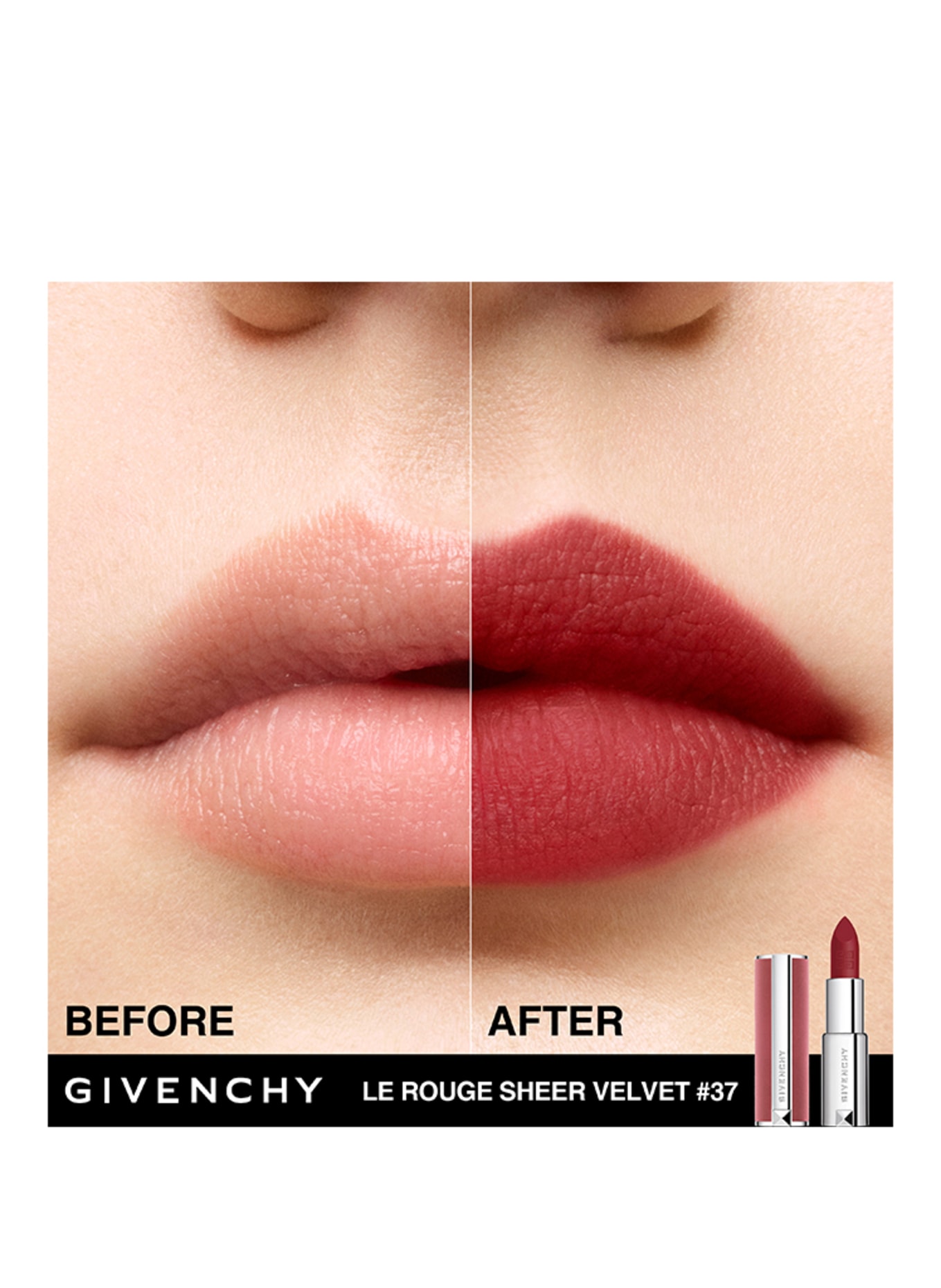 GIVENCHY LE ROUGE INTERDIT SHEER VELVET: N37