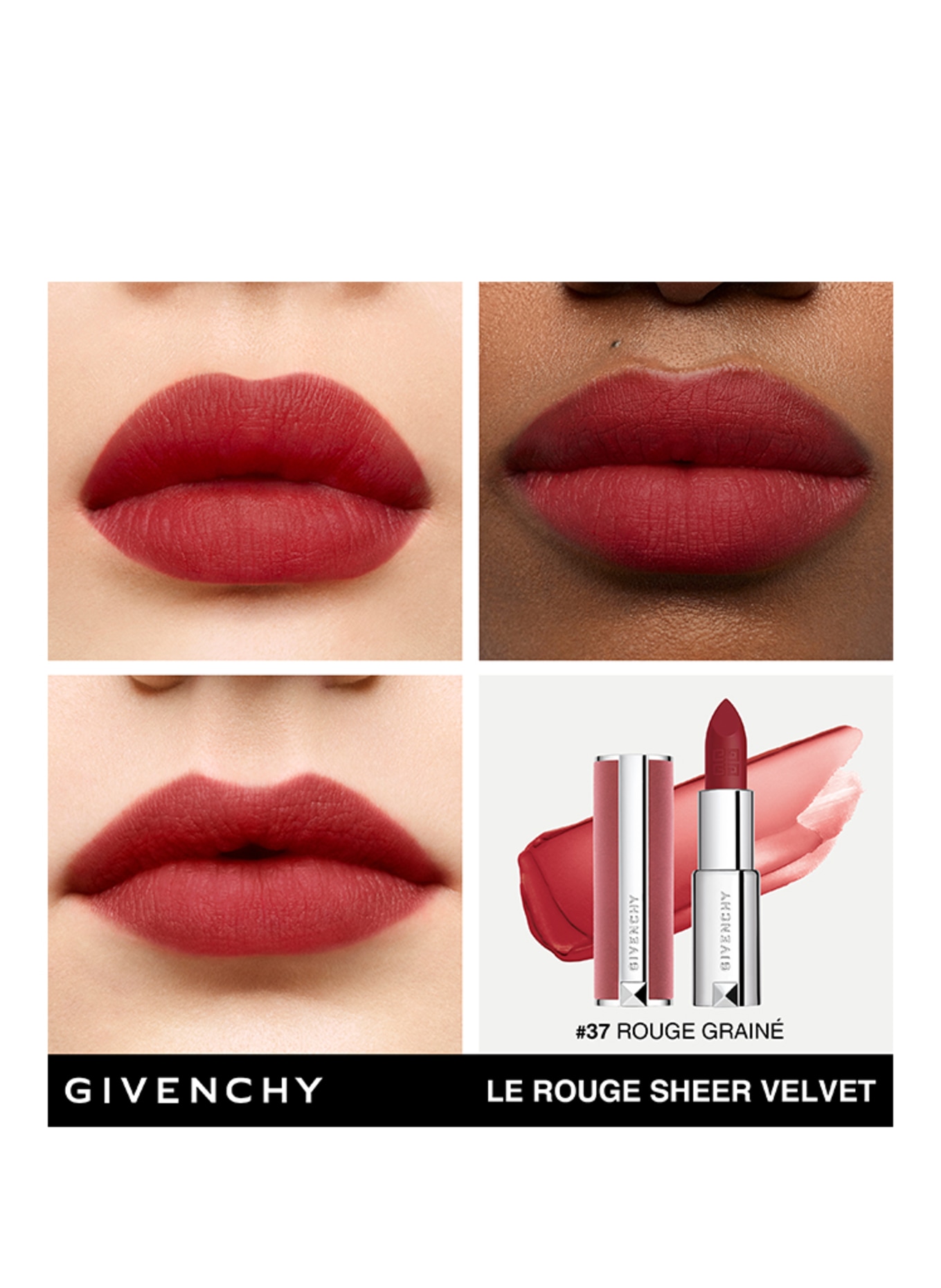 GIVENCHY LE ROUGE INTERDIT SHEER VELVET: N37