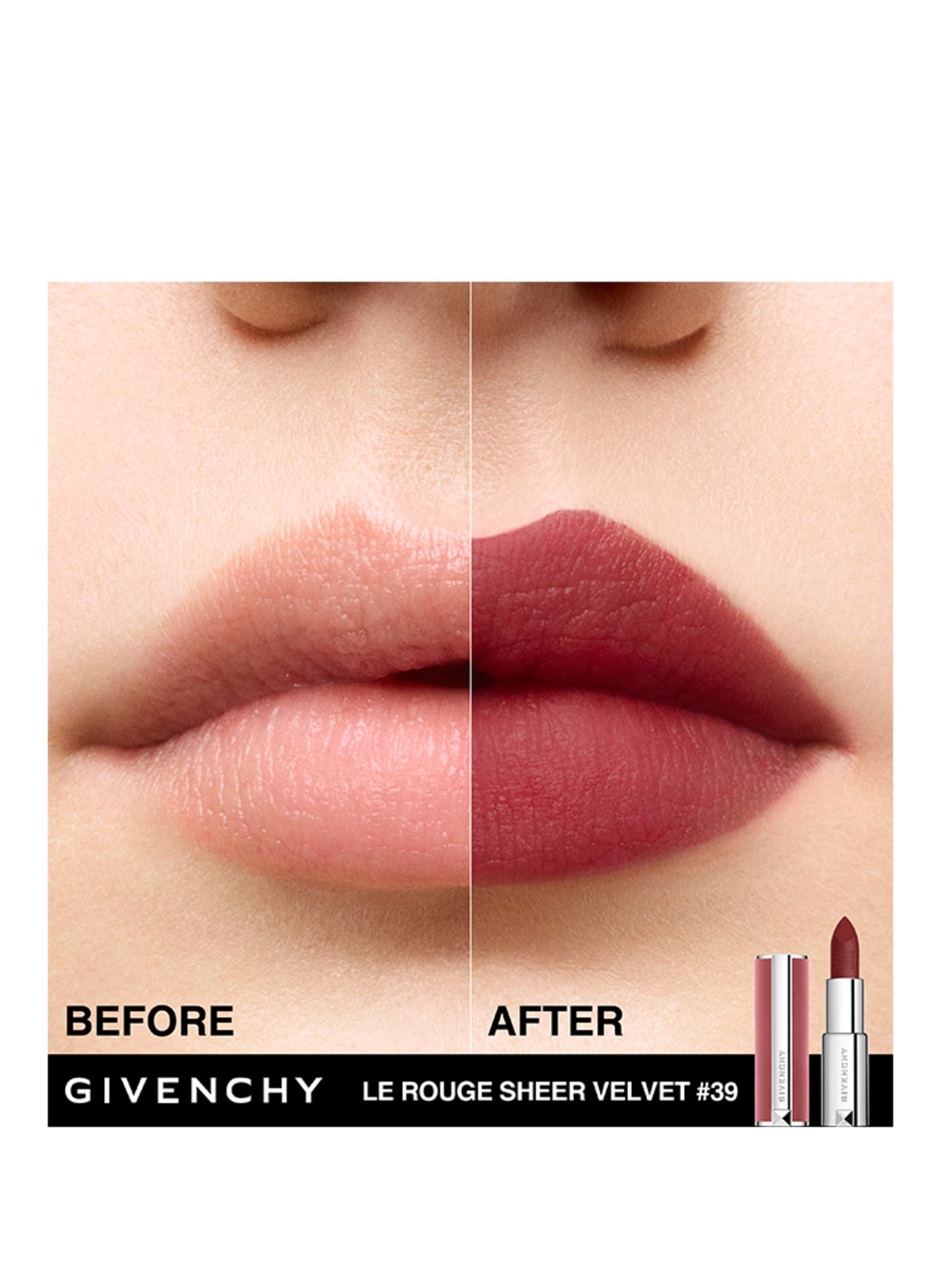 GIVENCHY LE ROUGE INTERDIT SHEER VELVET: N39