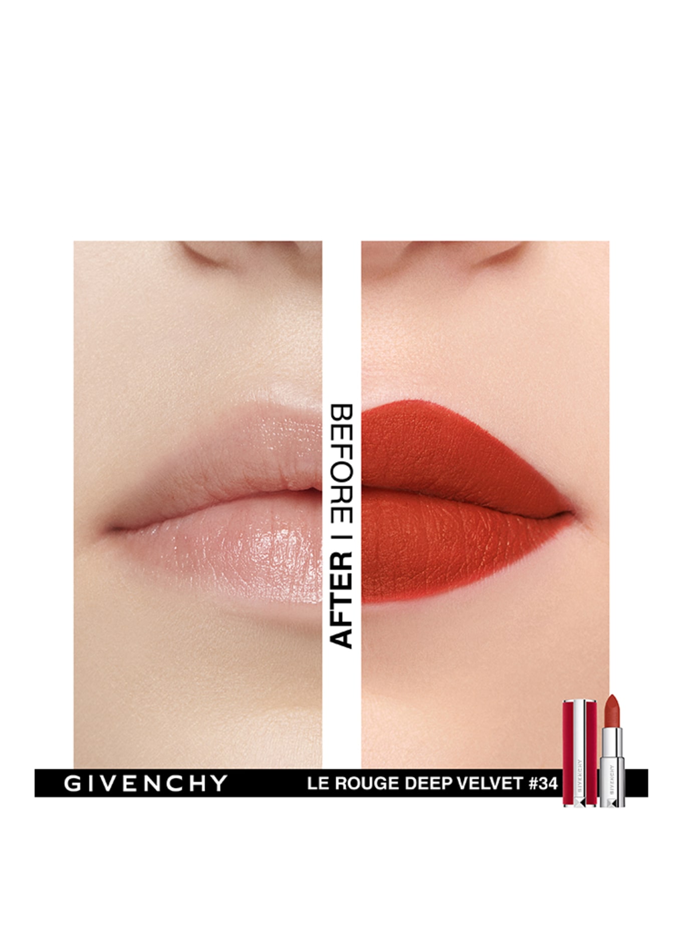 GIVENCHY BEAUTY LE ROUGE DEEP VELVET: N°34 ROUGE SAFRAN