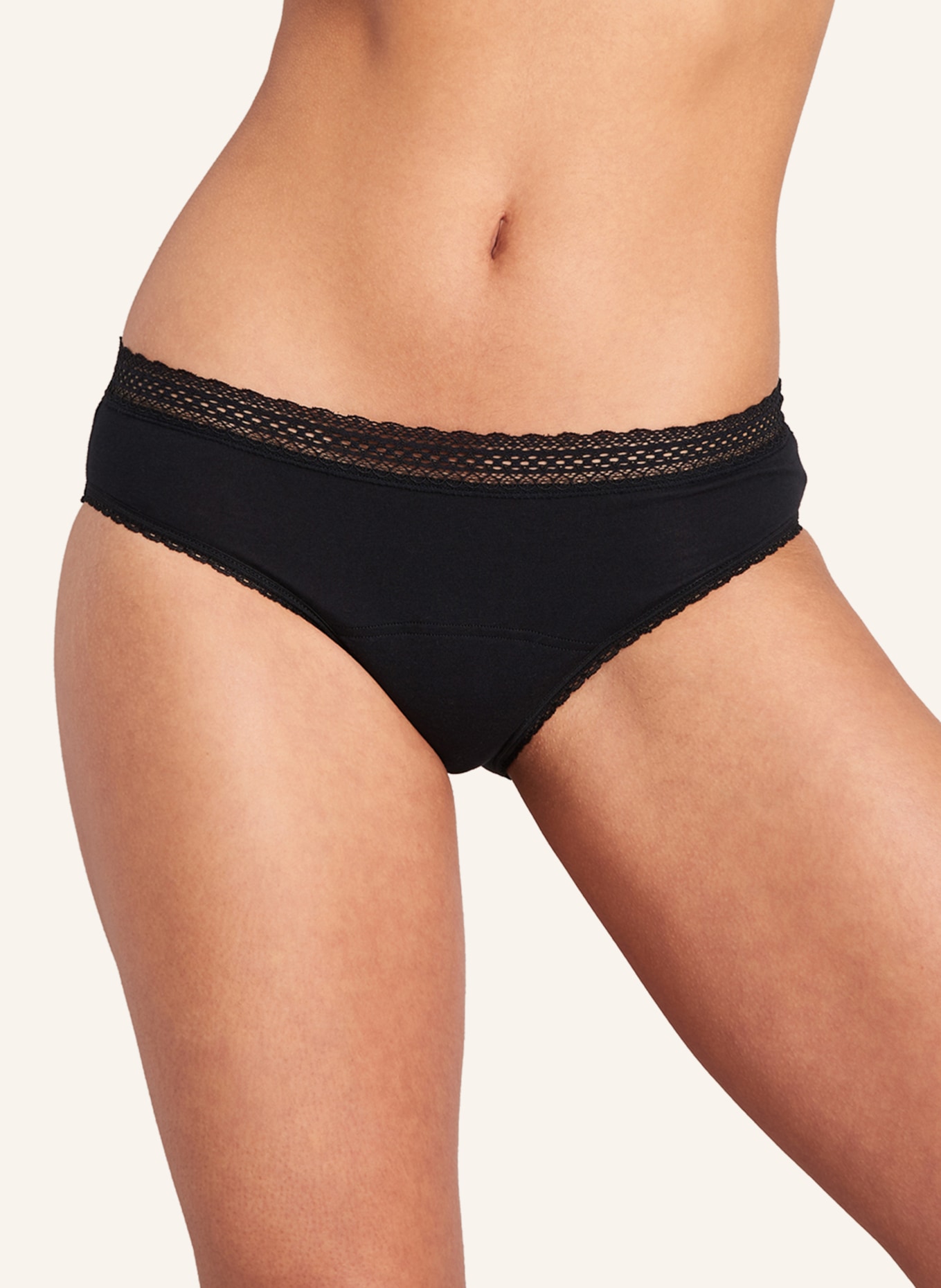 SCHIESSER 2-pack period underwear SECRET CARE in black