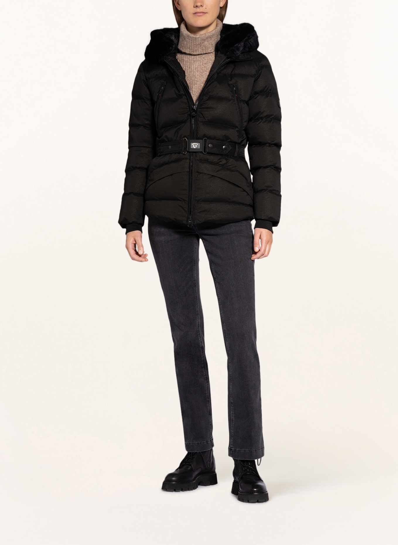 WELLENSTEYN Leather jacket MAYFAIR with removable trim, Color: BLACK (Image 2)