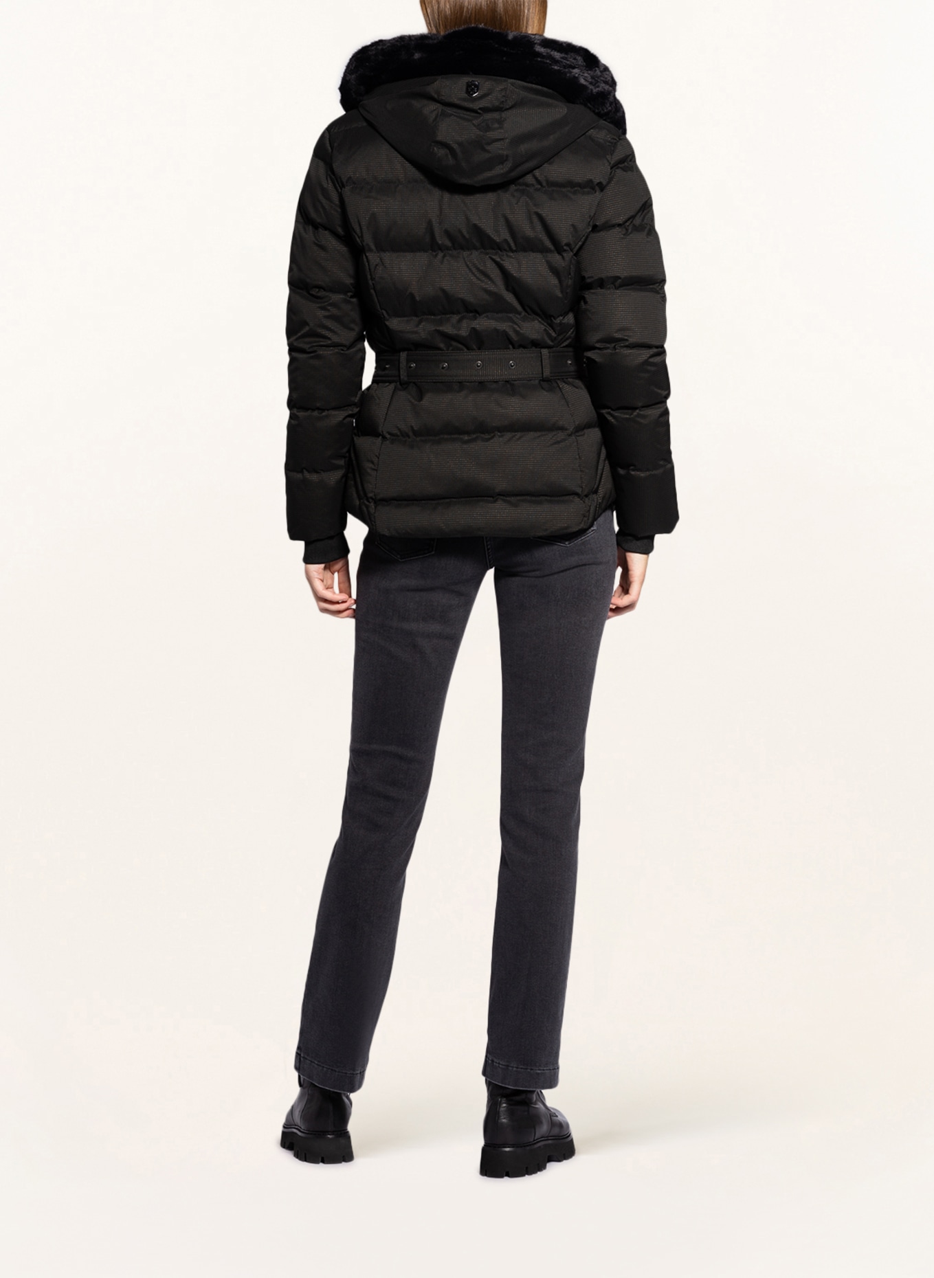 WELLENSTEYN Leather jacket MAYFAIR with removable trim, Color: BLACK (Image 3)