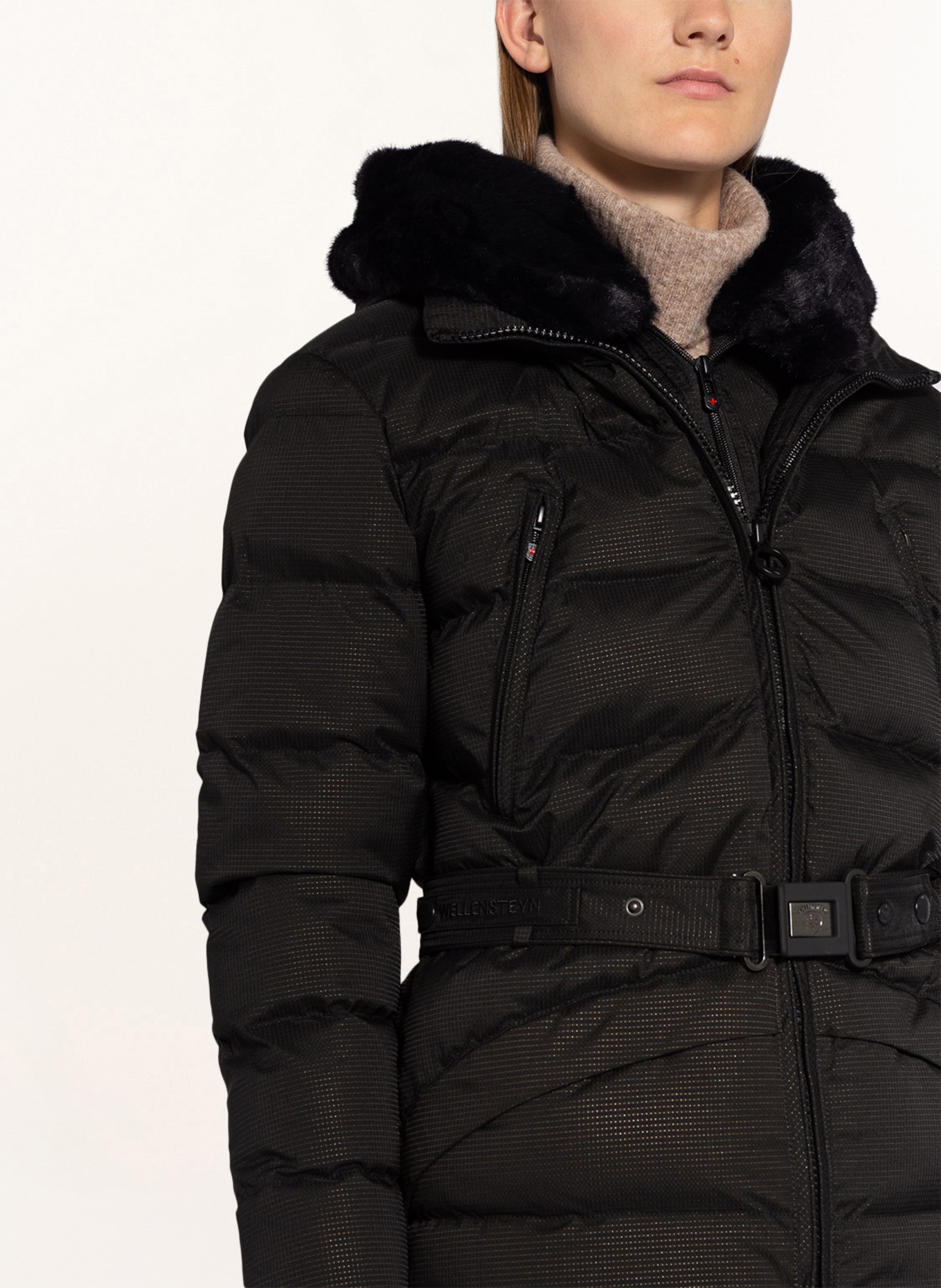 WELLENSTEYN Leather jacket MAYFAIR with removable trim, Color: BLACK (Image 6)