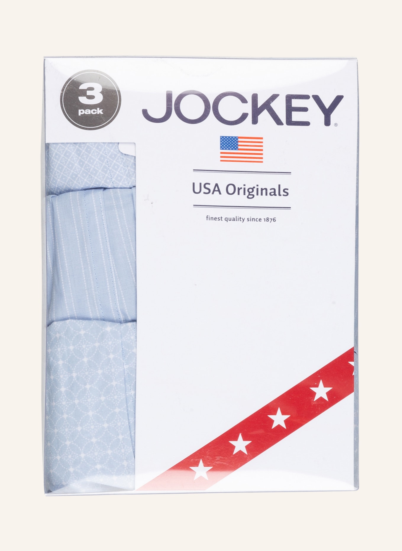 JOCKEY 3er-Pack Web-Boxershorts, Farbe: HELLBLAU (Bild 3)