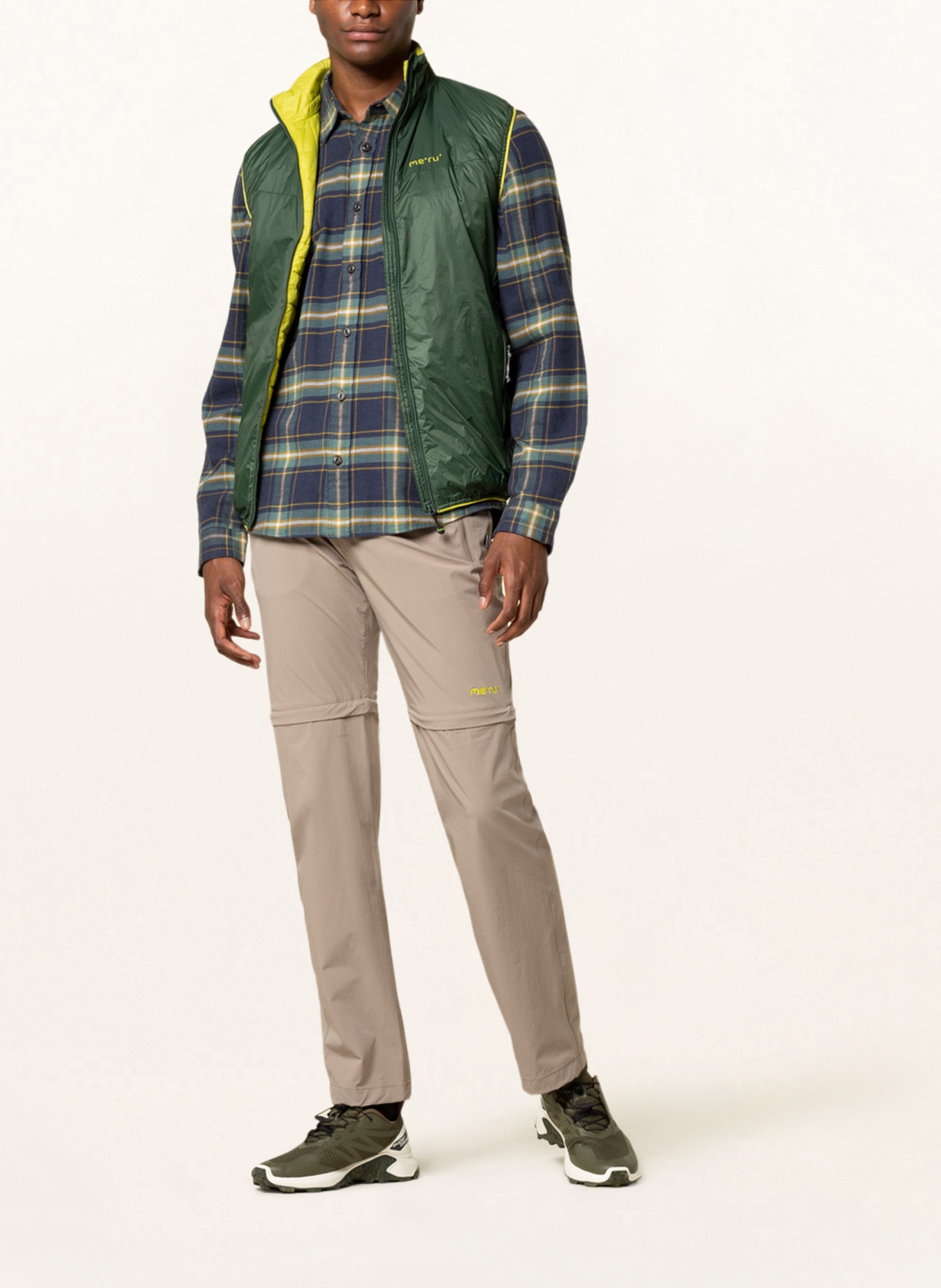 me ru Outdoor vest FEATHERSTONE in green