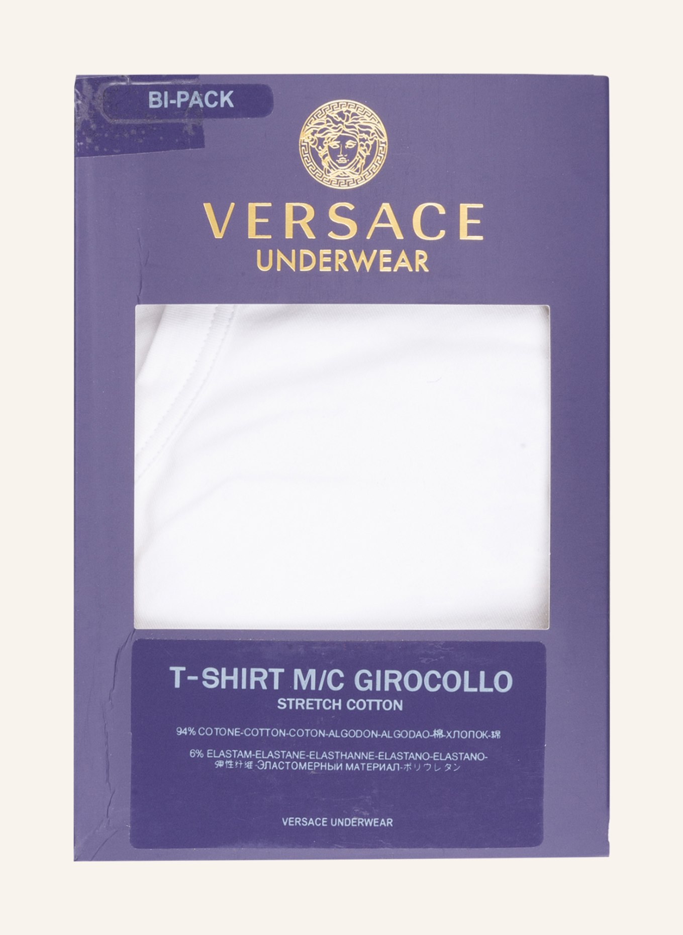 VERSACE 2er-Pack T-Shirts, Farbe: WEISS (Bild 3)