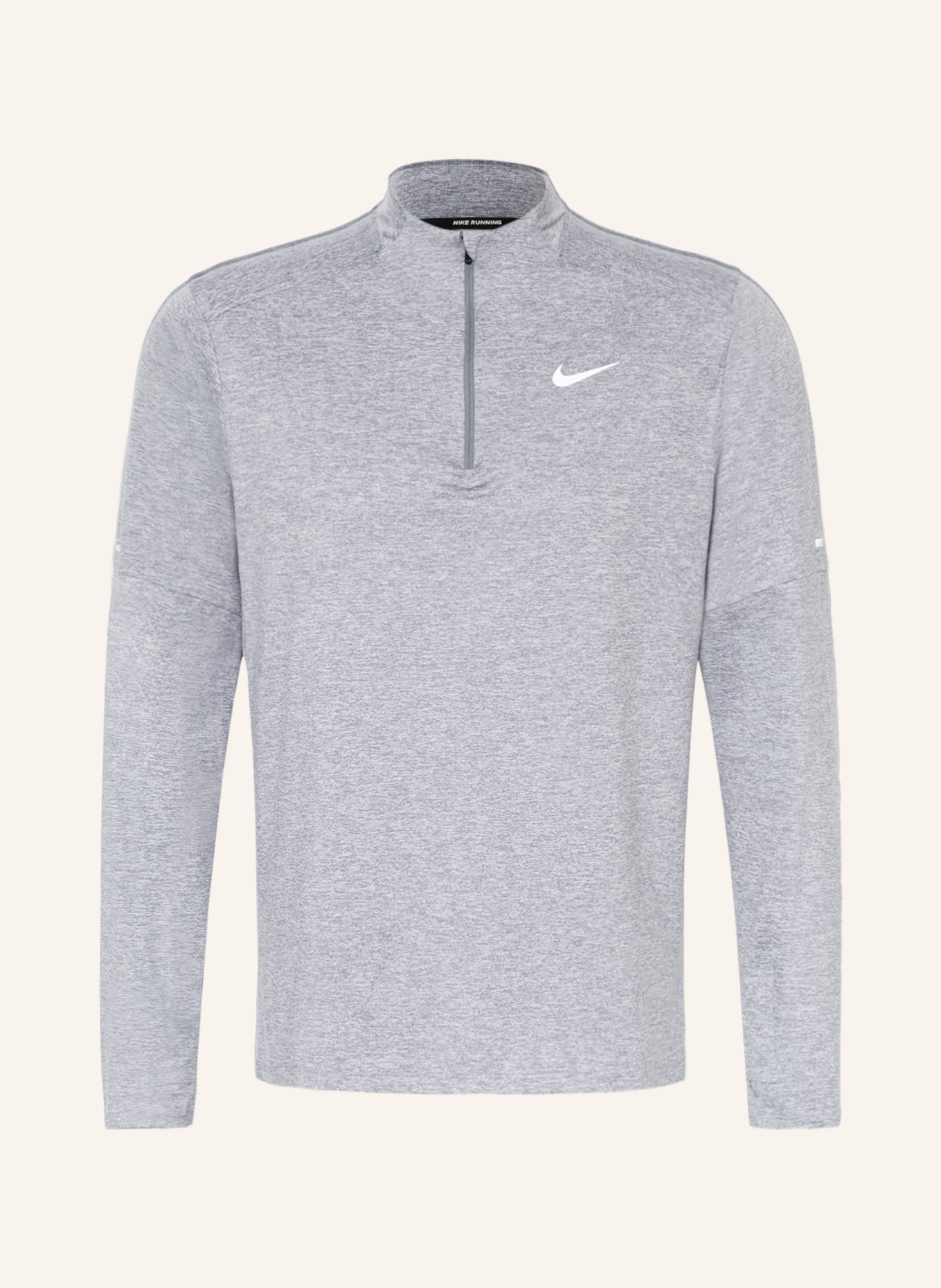 Nike Running shirt DRI-FIT ELEMENT, Color: LIGHT GRAY (Image 1)