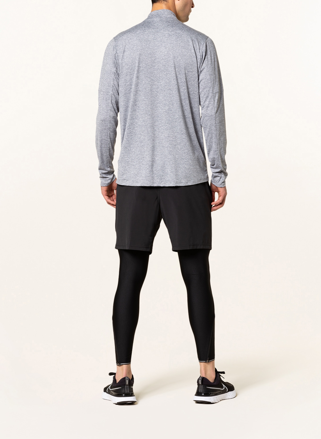 Nike Running shirt DRI-FIT ELEMENT, Color: LIGHT GRAY (Image 3)