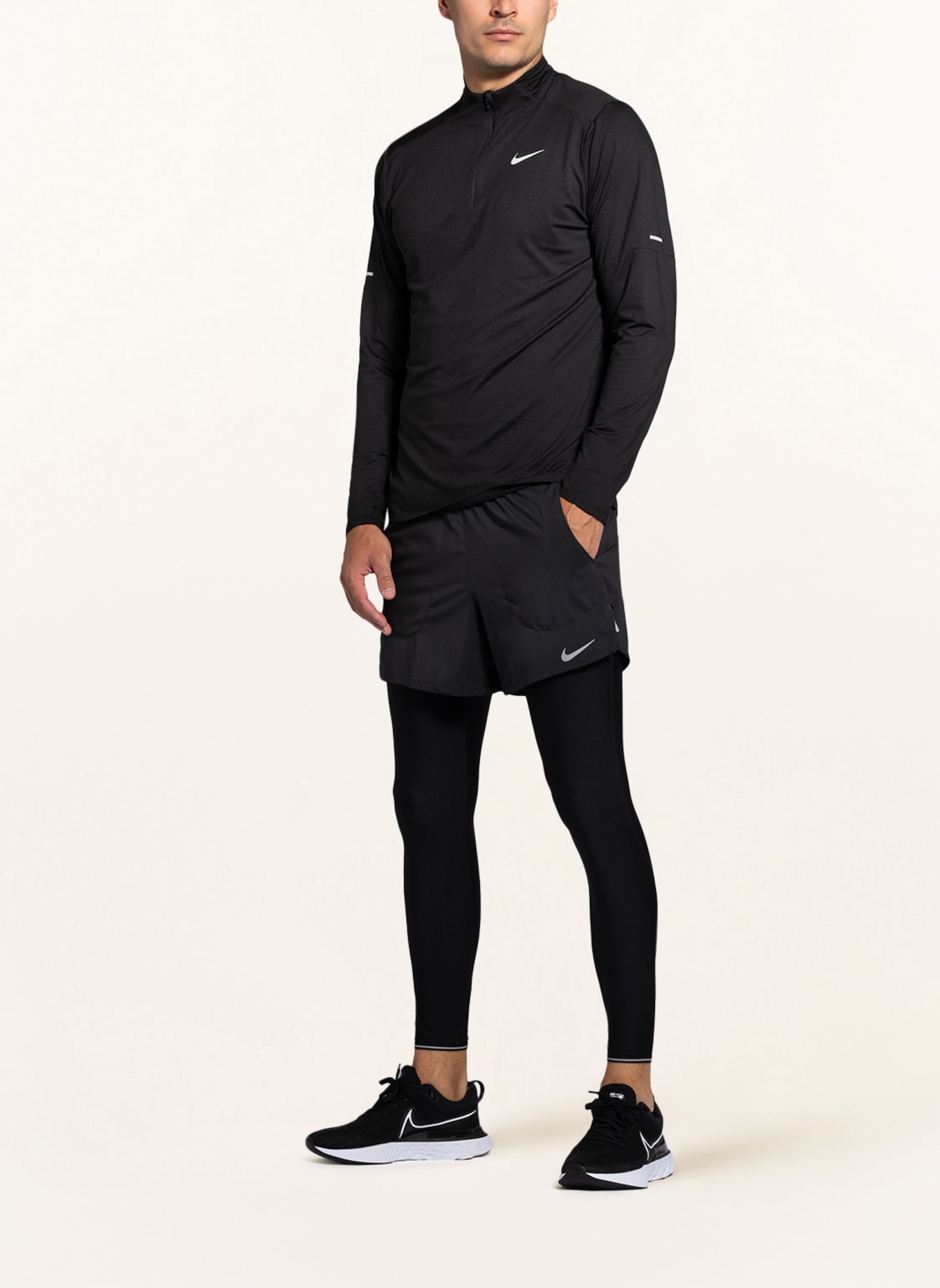 Nike Koszulka do biegania DRI-FIT ELEMENT, Kolor: CZARNY (Obrazek 2)