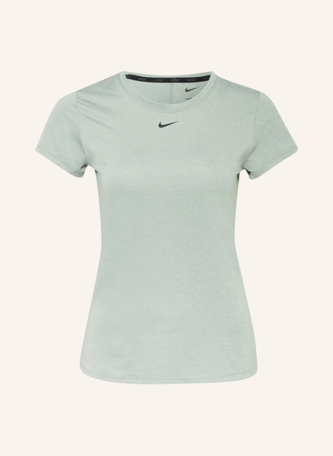 Nike T-Shirt DRI-FIT ONE, Farbe: GRAU/ HELLGRÜN (Bild 1)
