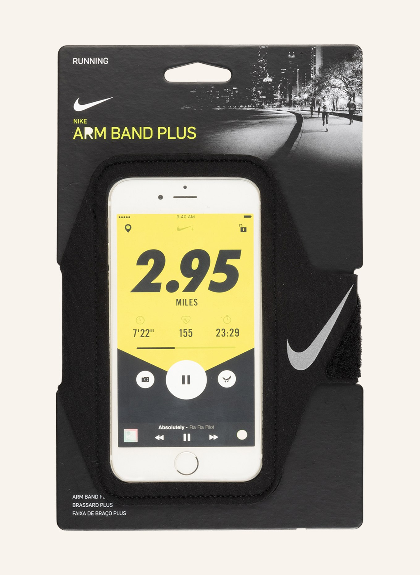 Nike Smartphone-Armband LEAN, Farbe: SCHWARZ (Bild 3)