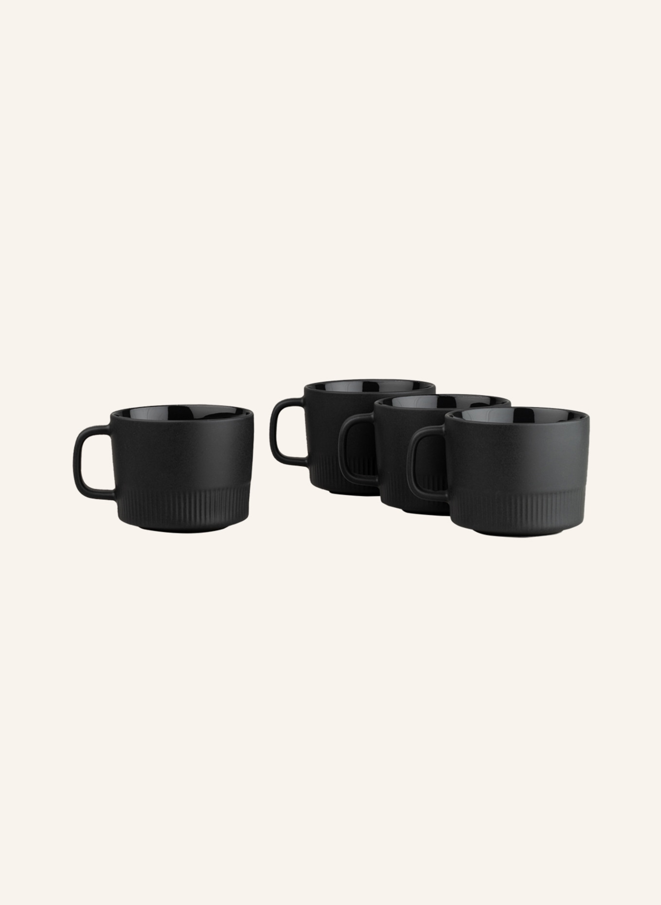 Marc O'Polo Set of 4 Mugs MOMENTS, Color: DARK GRAY (Image 1)