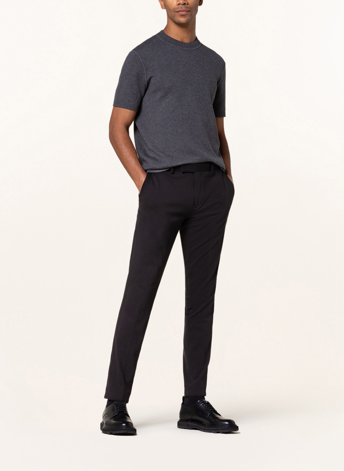 PAUL Spodnie garniturowe extra slim fit, Kolor: 790 BLACK (Obrazek 3)
