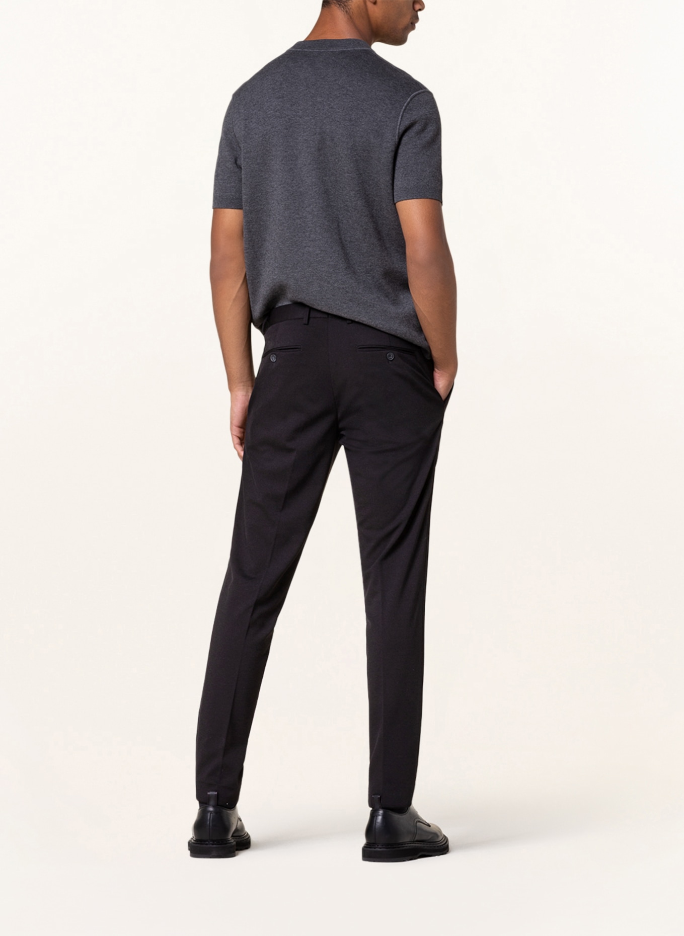 PAUL Spodnie garniturowe extra slim fit, Kolor: 790 BLACK (Obrazek 4)