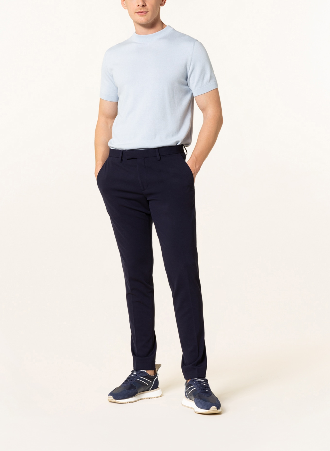 PAUL Spodnie garniturowe extra slim fit, Kolor: 670 DARK BLUE (Obrazek 3)