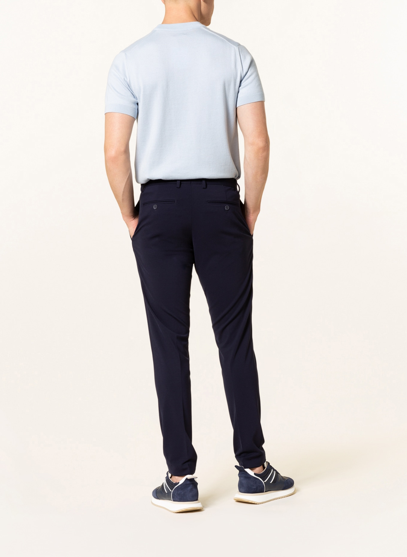 PAUL Spodnie garniturowe extra slim fit, Kolor: 670 DARK BLUE (Obrazek 4)