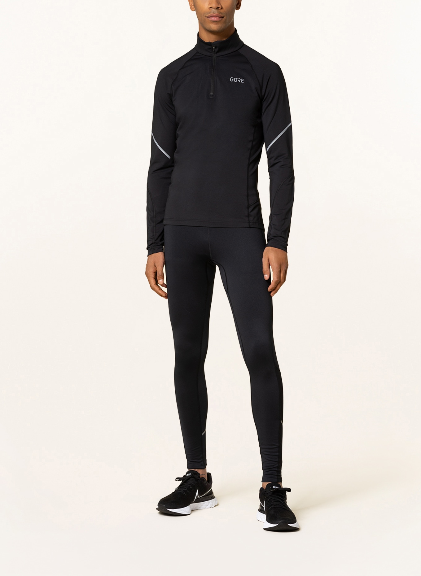 GORE RUNNING WEAR Tights R3 THERMO, Color: BLACK (Image 2)