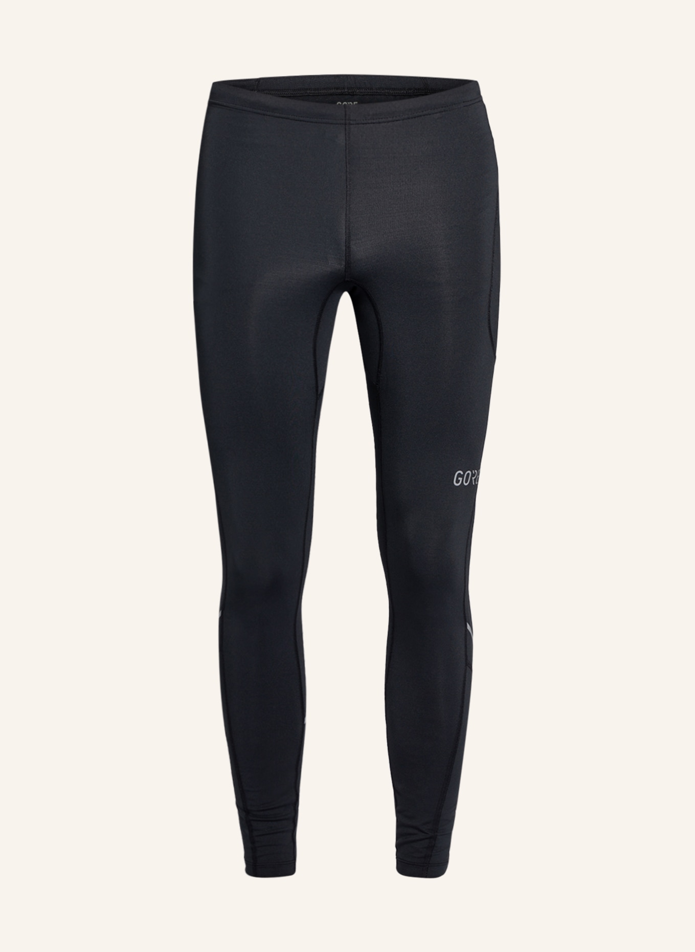 GORE RUNNING WEAR Running trousers R3 MID, Color: BLACK (Image 1)