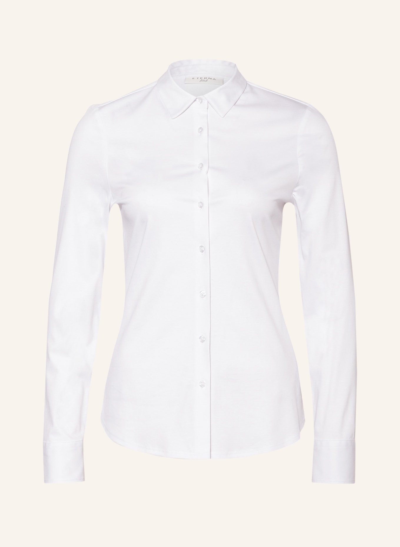 ETERNA Shirt blouse made of jersey, Color: WHITE (Image 1)