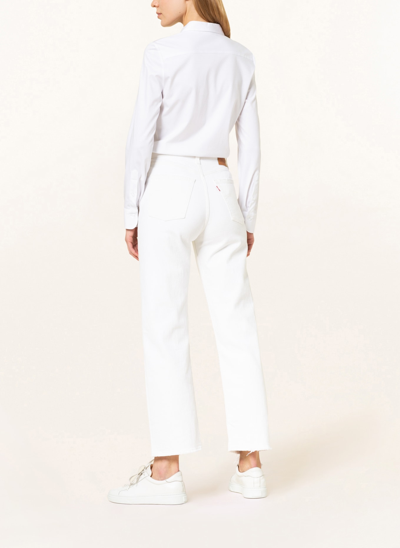 ETERNA Shirt blouse made of jersey, Color: WHITE (Image 3)