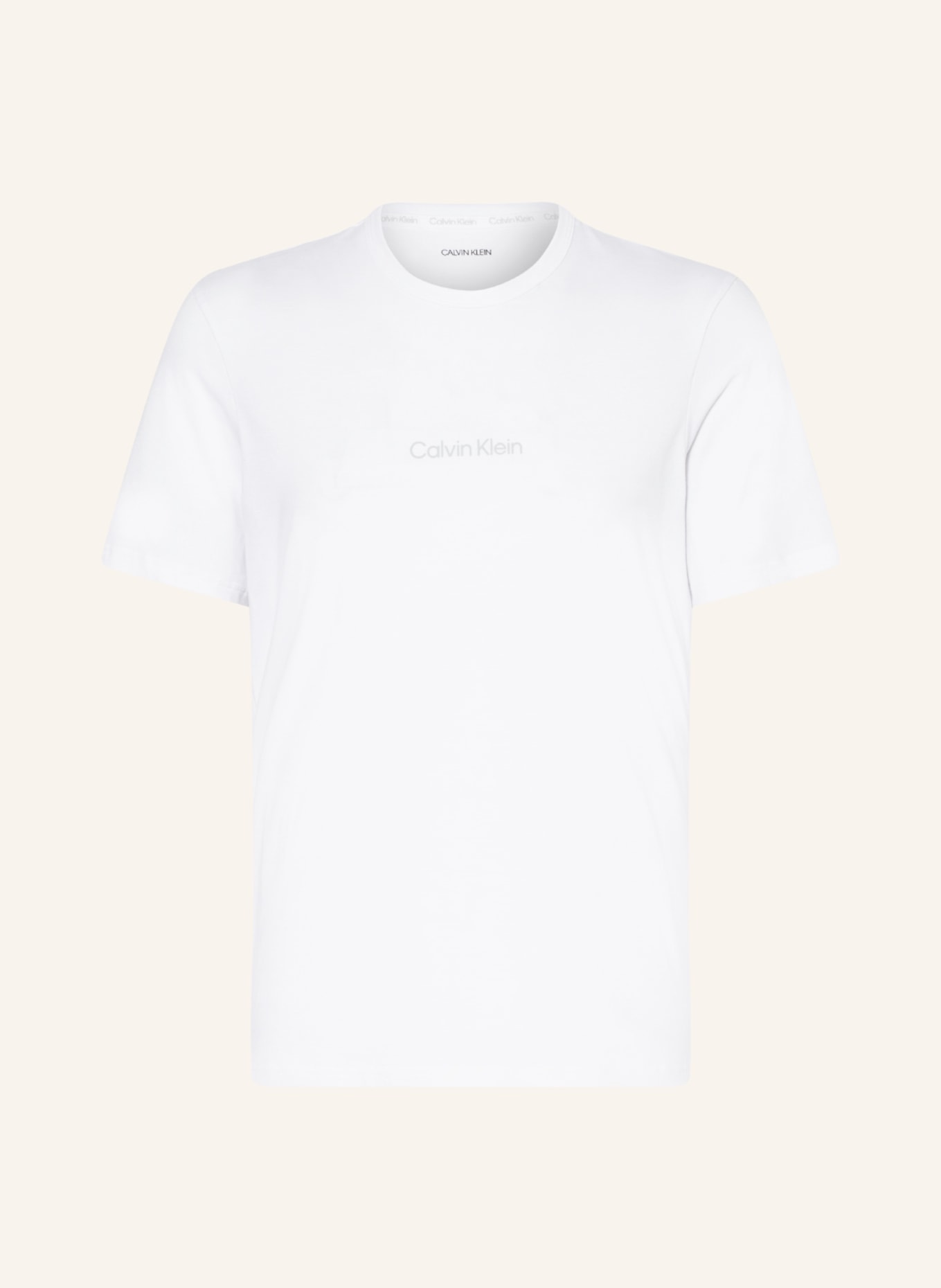 Calvin Klein Pohodlné domácí tričko MODERN STRUCTURE, Barva: 100 WHITE (Obrázek 1)