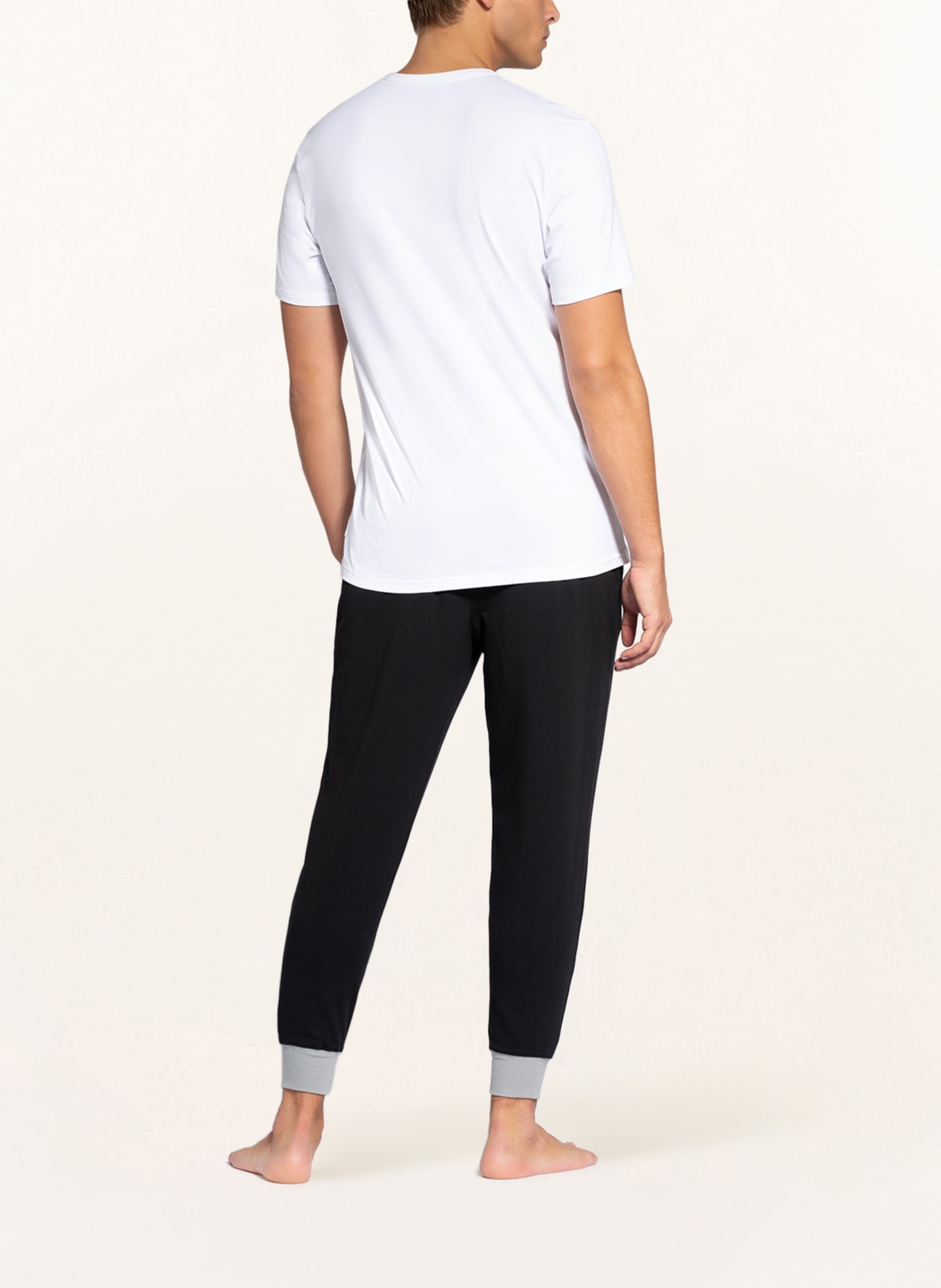 Calvin Klein Pohodlné domácí tričko MODERN STRUCTURE, Barva: 100 WHITE (Obrázek 3)