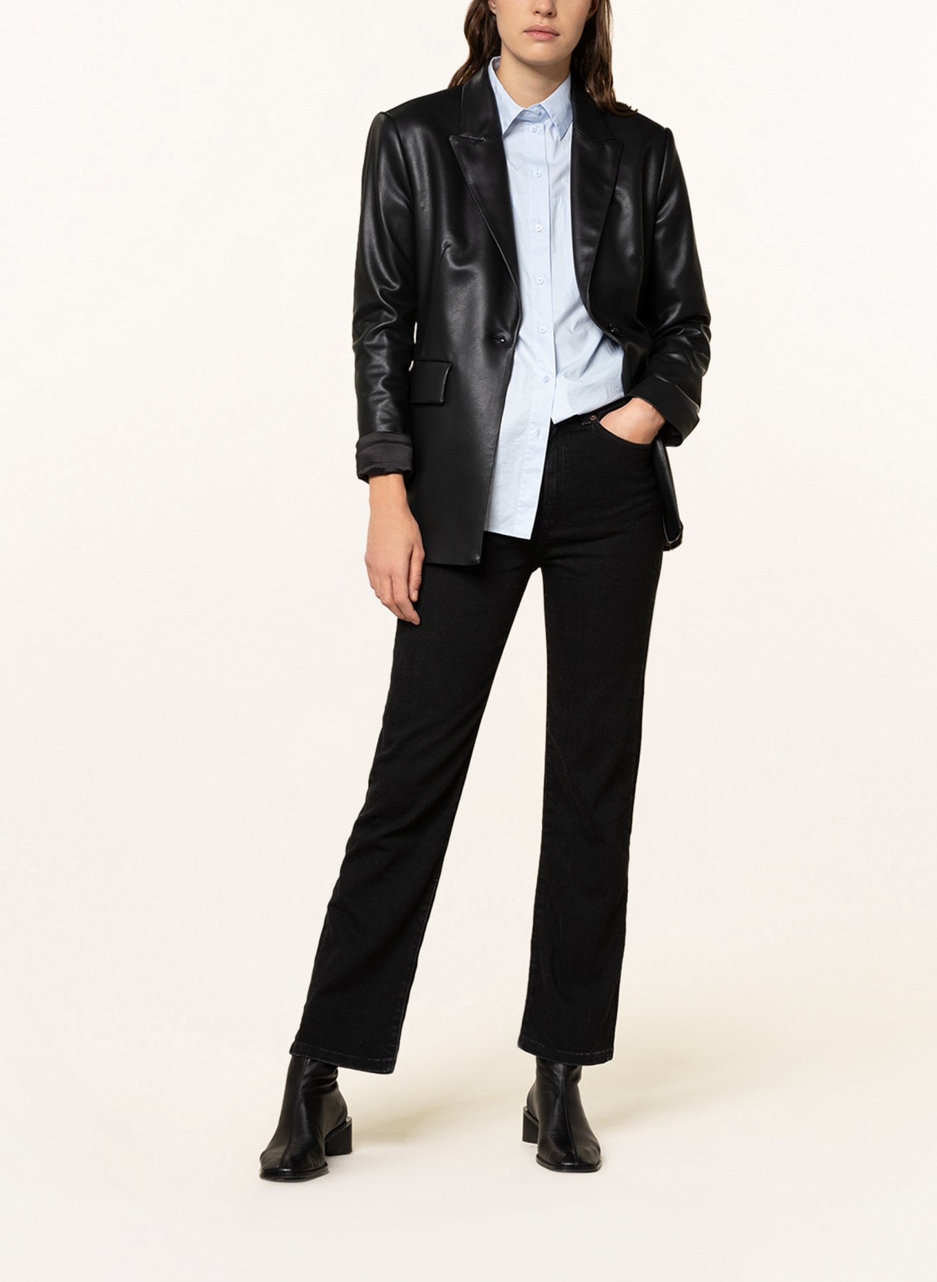 JEANERICA Straight Jeans EIFFEL: black 2 weeks schwarz denim