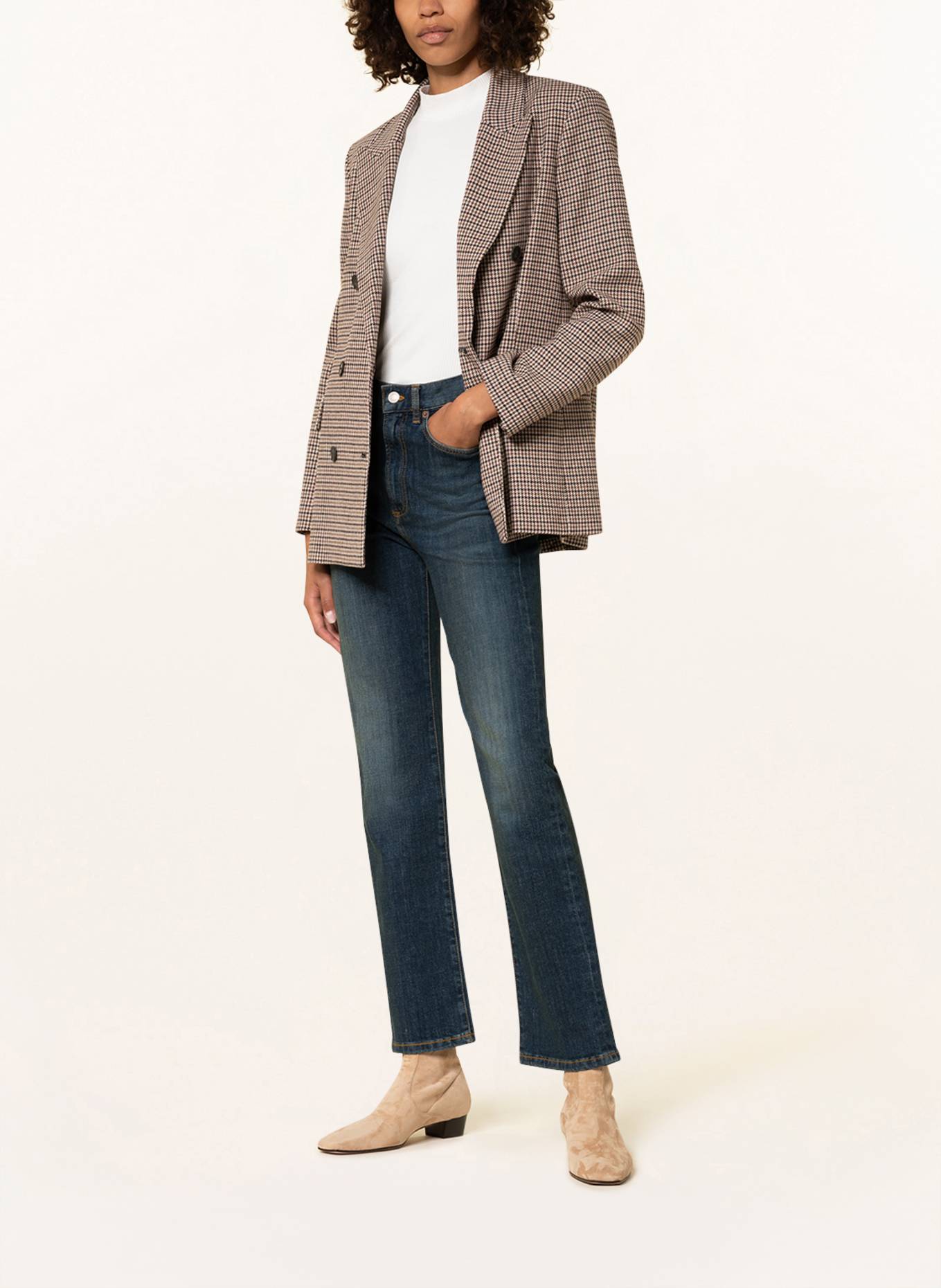 JEANERICA Straight Jeans EIFFEL: dark vintage dublau denim