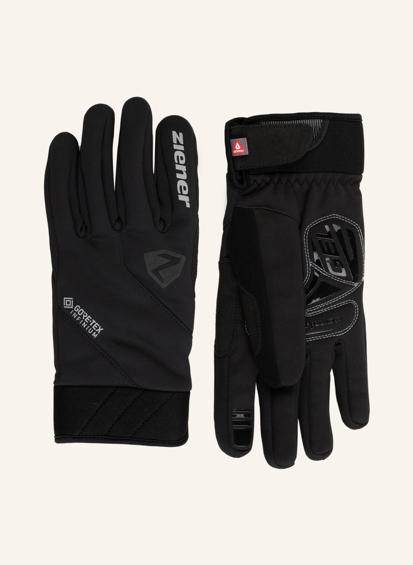 ziener Cycling gloves DONNI GTX INFINIUM PRIMALOFT, Color: BLACK (Image 1)