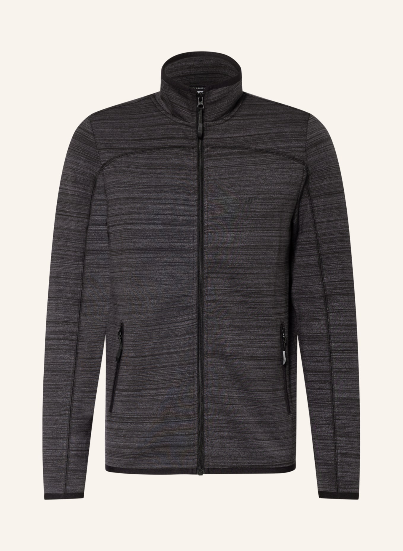 JOY sportswear Tréninková bunda YANNIK: TMAVĚ ŠEDÁ / ČERNÁ