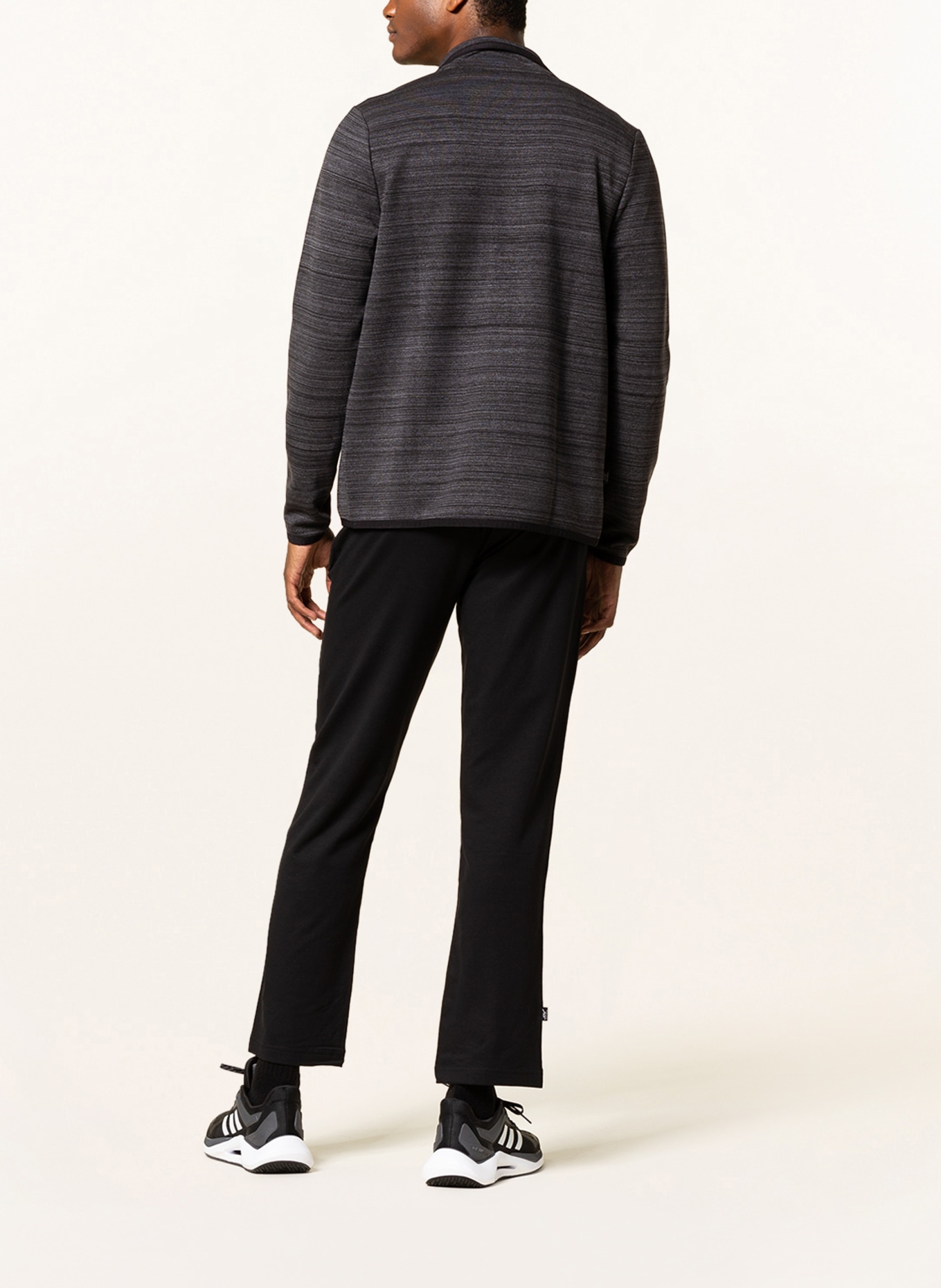 JOY sportswear Tréninková bunda YANNIK: TMAVĚ ŠEDÁ / ČERNÁ