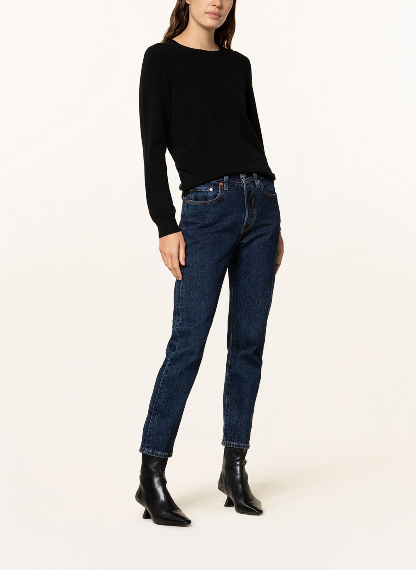 REPEAT Cashmere sweater, Color: BLACK (Image 2)