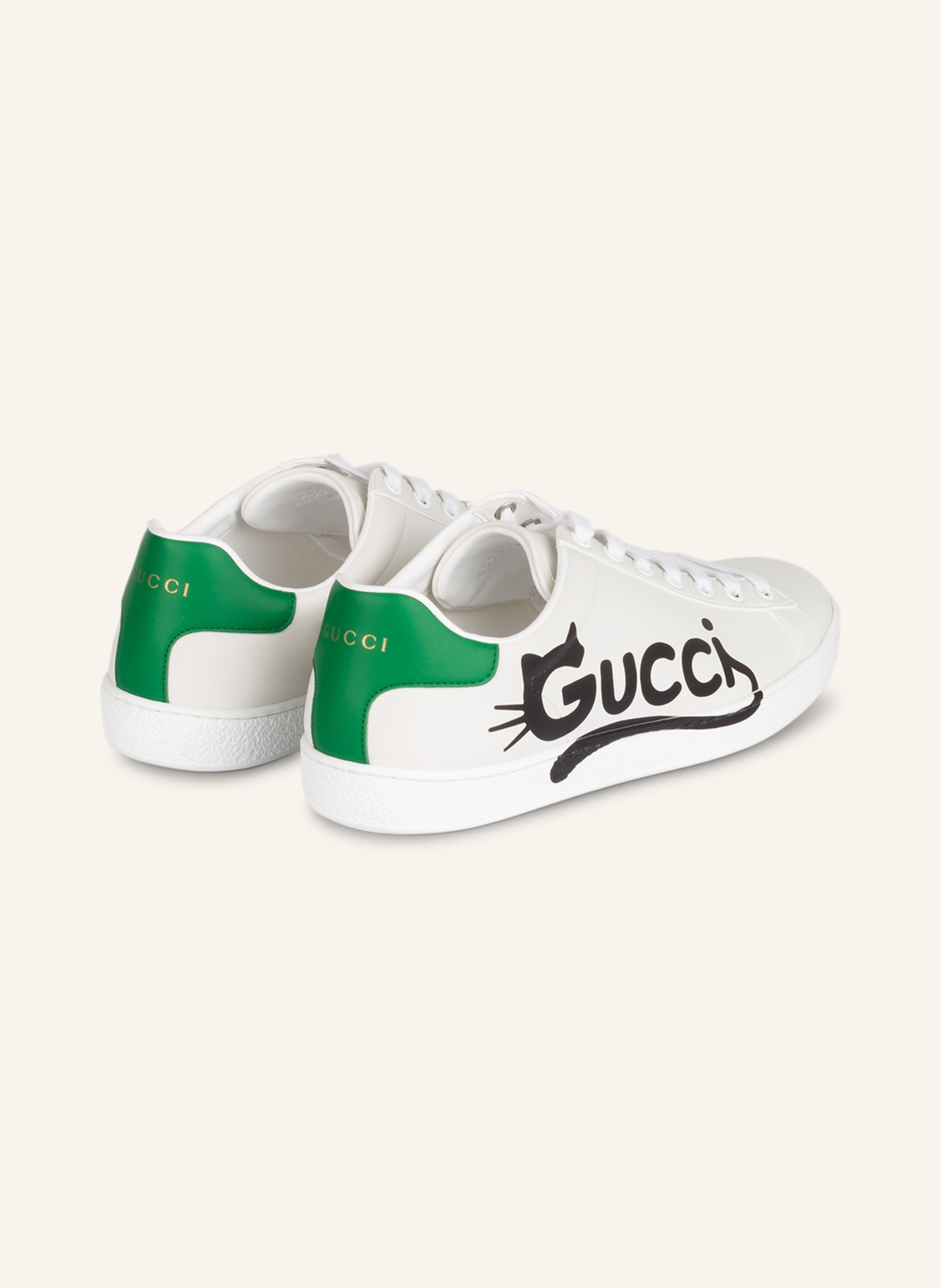 GUCCI Sneaker ACE: 9163 WHITE/ NEW SHAMROCK