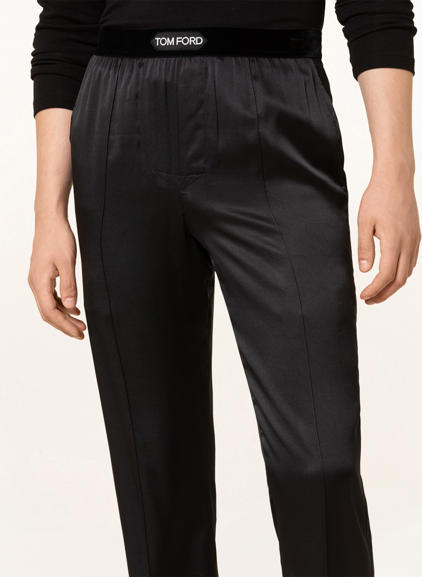 TOM FORD Pajama pants made of silk , Color: BLACK (Image 5)